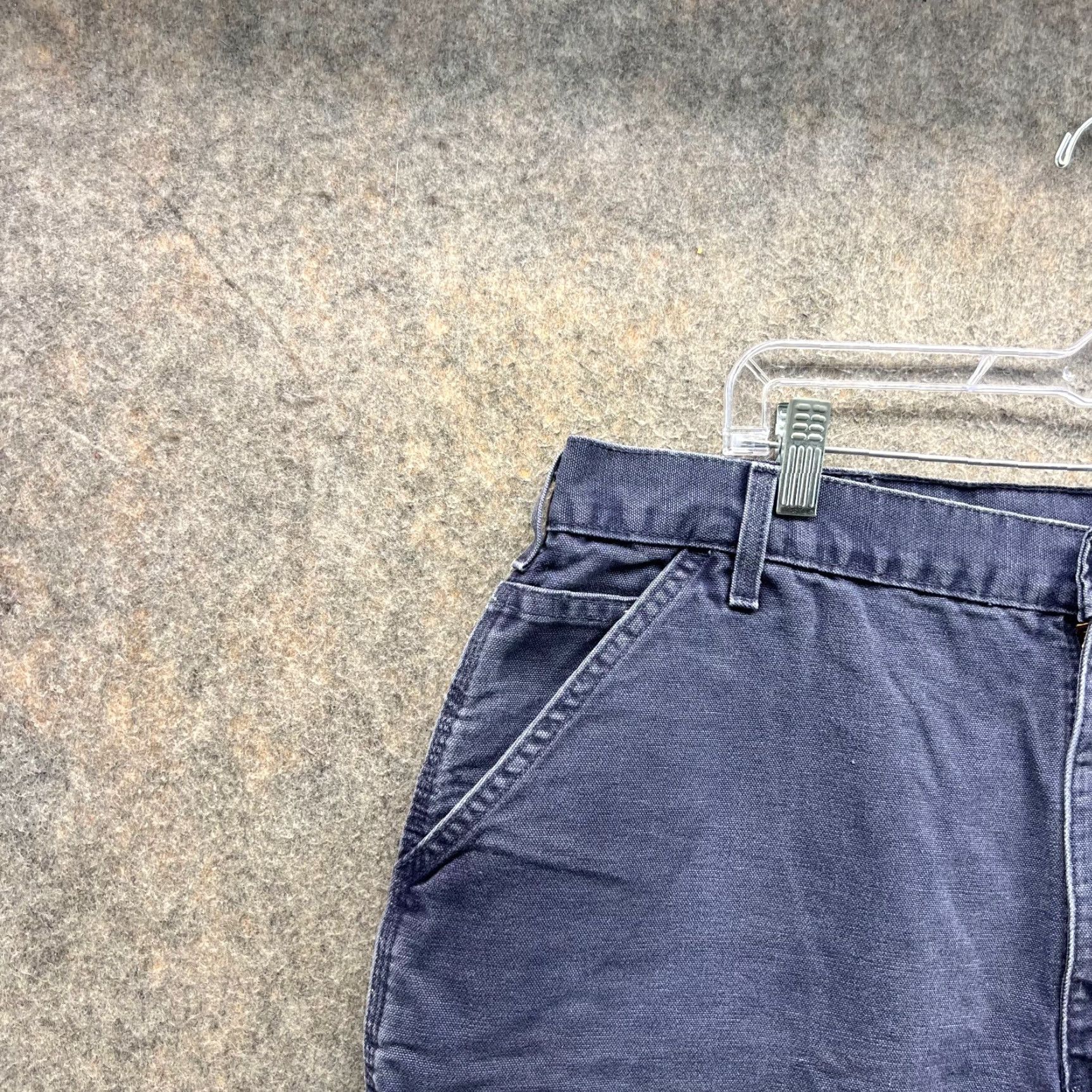 Carhartt VINTAGE Carhartt Shorts Mens 40 Blue Navy Chino Carpenter Canvas Y2K Jorts Size US 40 / EU 56 - 6 Thumbnail