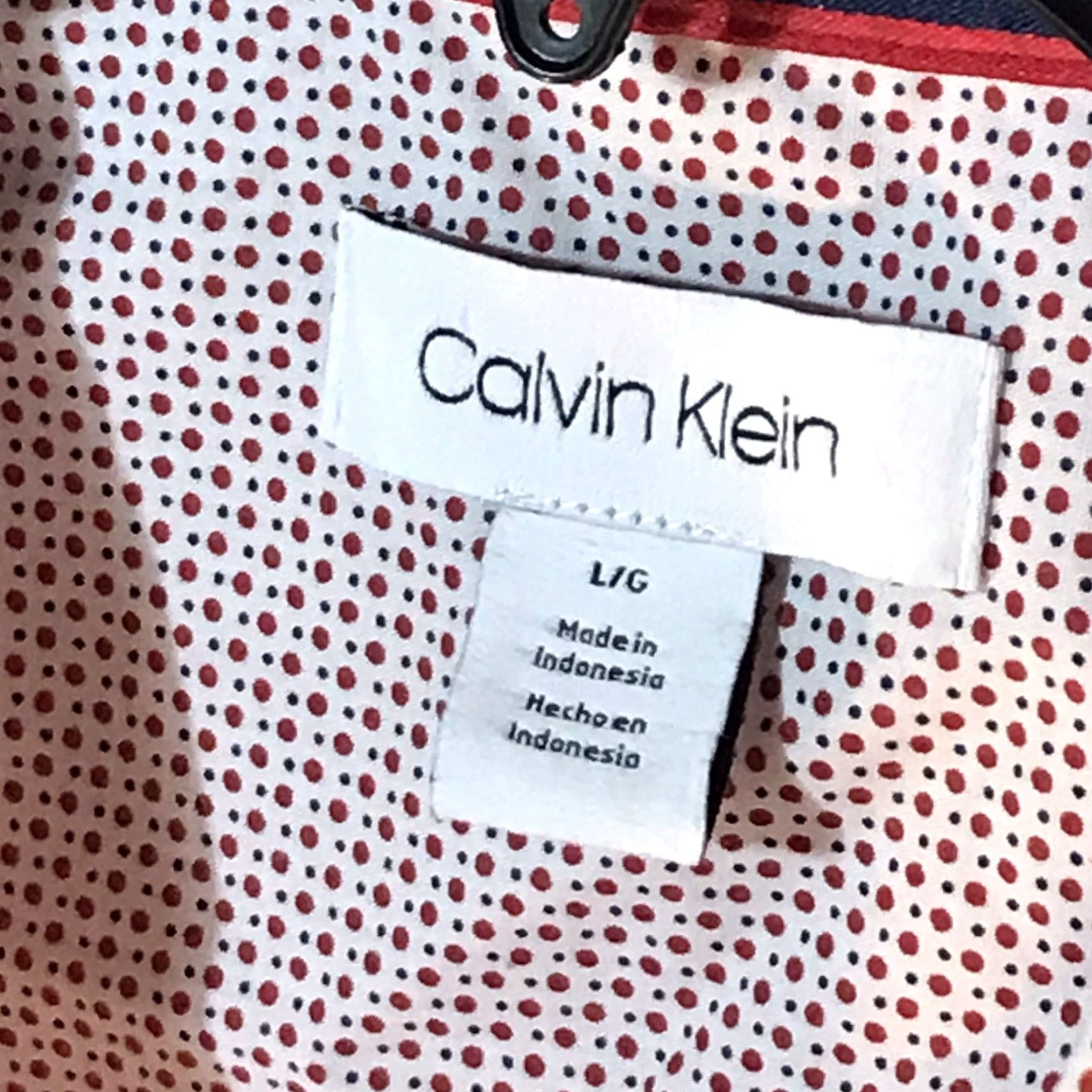 Calvin Klein Calvin Klein Multicolor Polka Dot Button-Up Shirt Men Size L Short Sleeve Regular Fit Size US L / EU 52-54 / 3 - 2 Thumbnail