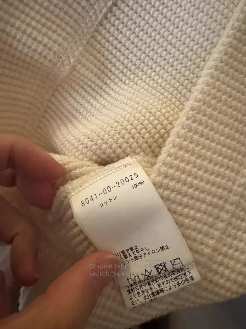 Nigel Cabourn Nigel Cabourn High-Neck Waffle Knit Top Size US M / EU 48-50 / 2 - 6 Thumbnail