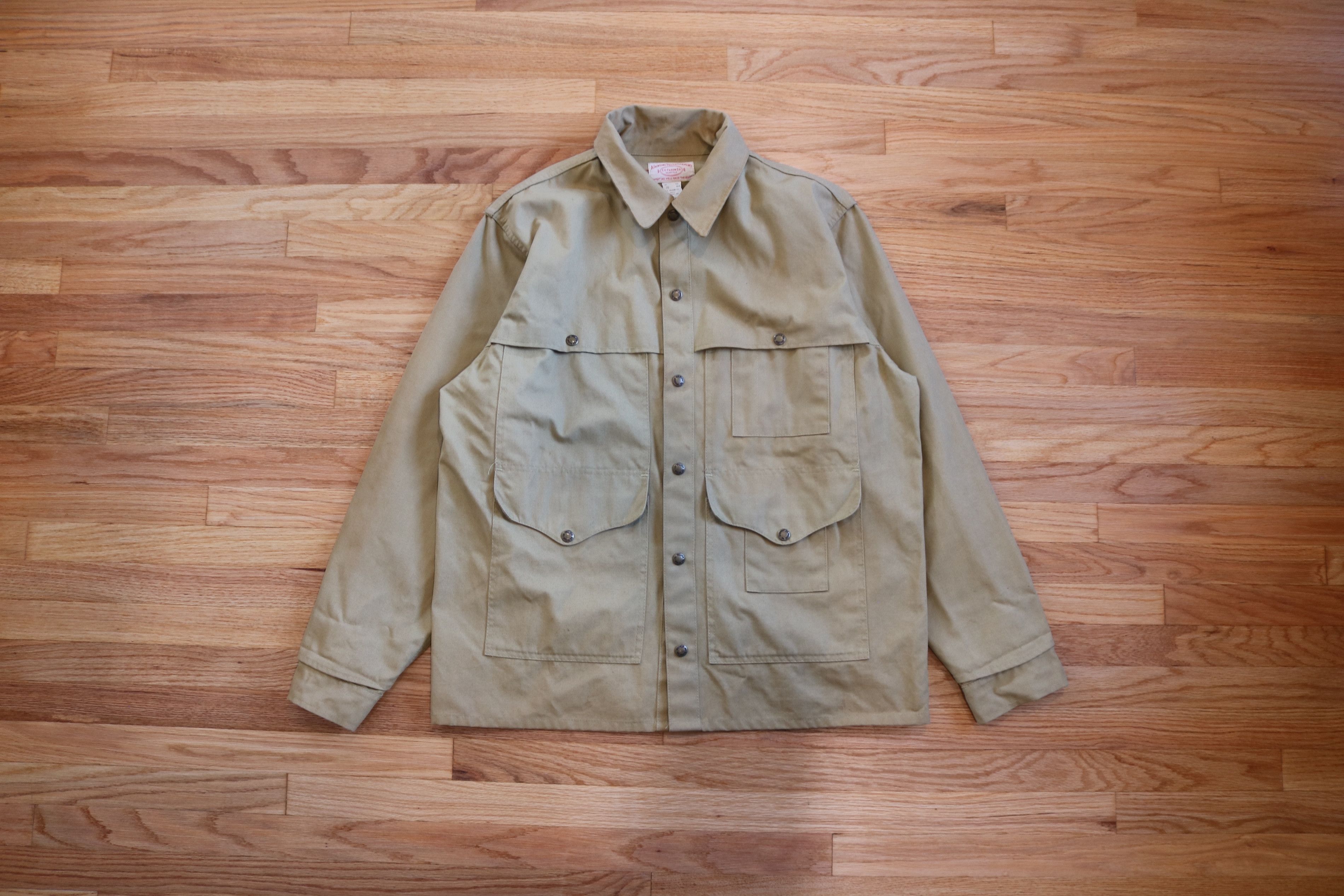 image of Vintage Filson Canvas Cruiser Jacket Lot 70 in Tan, Men's (Size XL)