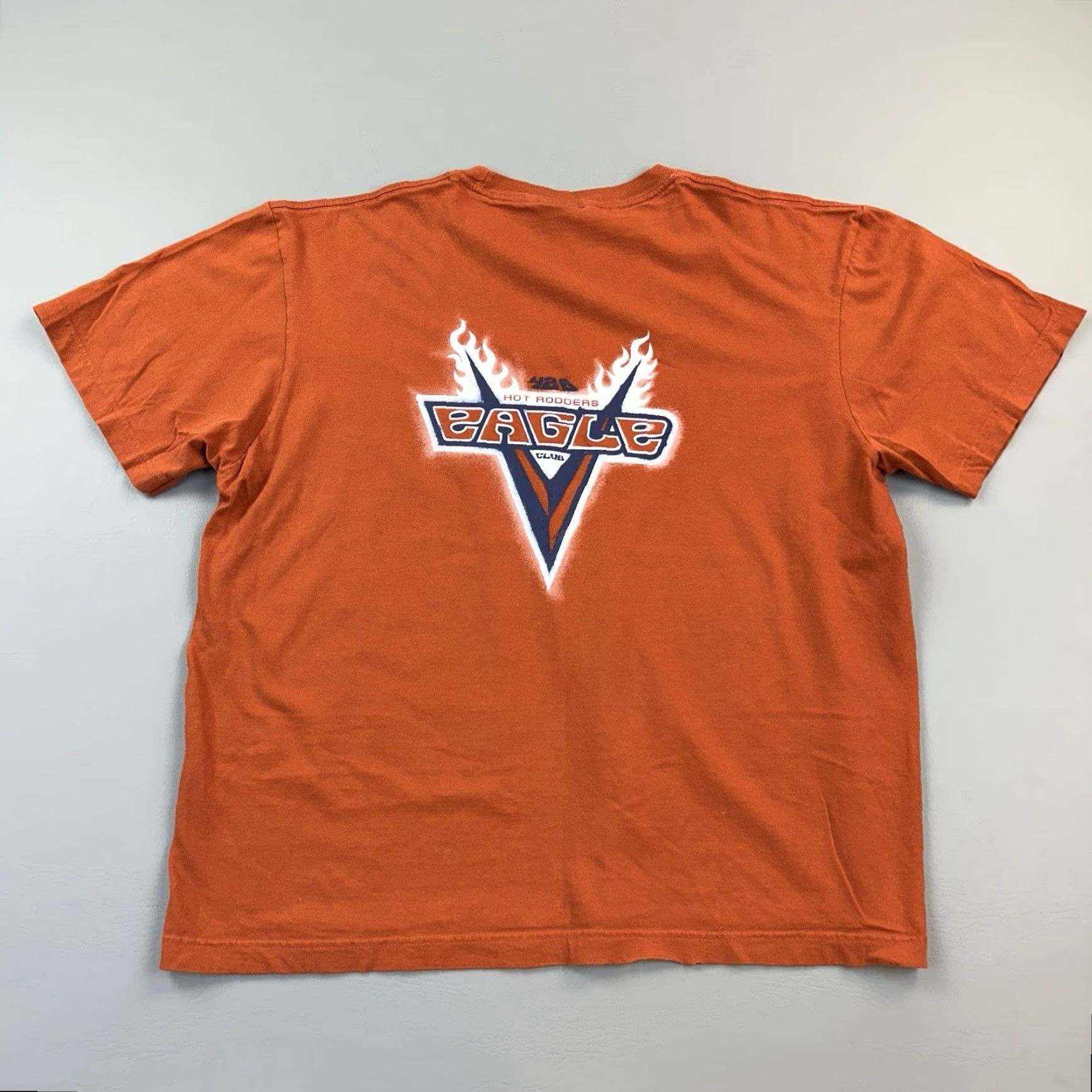 American Eagle Outfitters Vintage American Eagle Outfitters Shirt Mens L Orange Eagle Club Y2K 90s Grunge Retro T-Shirt Size US L / EU 52-54 / 3 - 4 Thumbnail