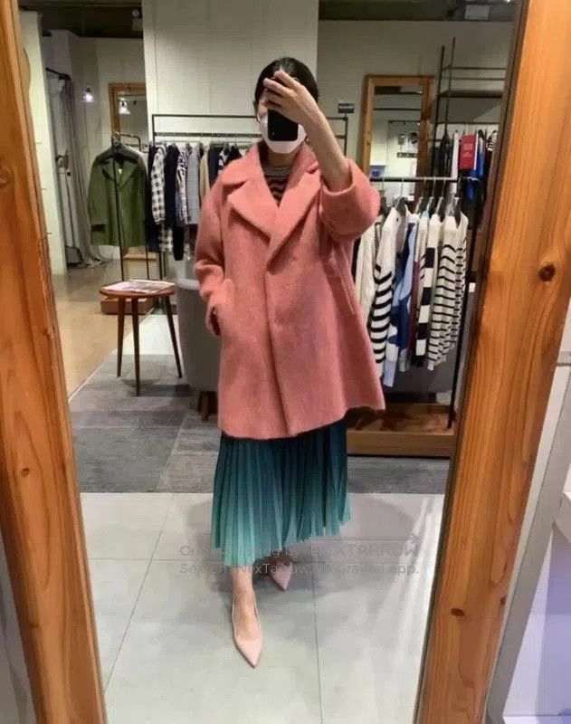 Max Mara MaxMara Red Mohair Women's Coat . Size M / US 6-8 / IT 42-44 - 8 Thumbnail