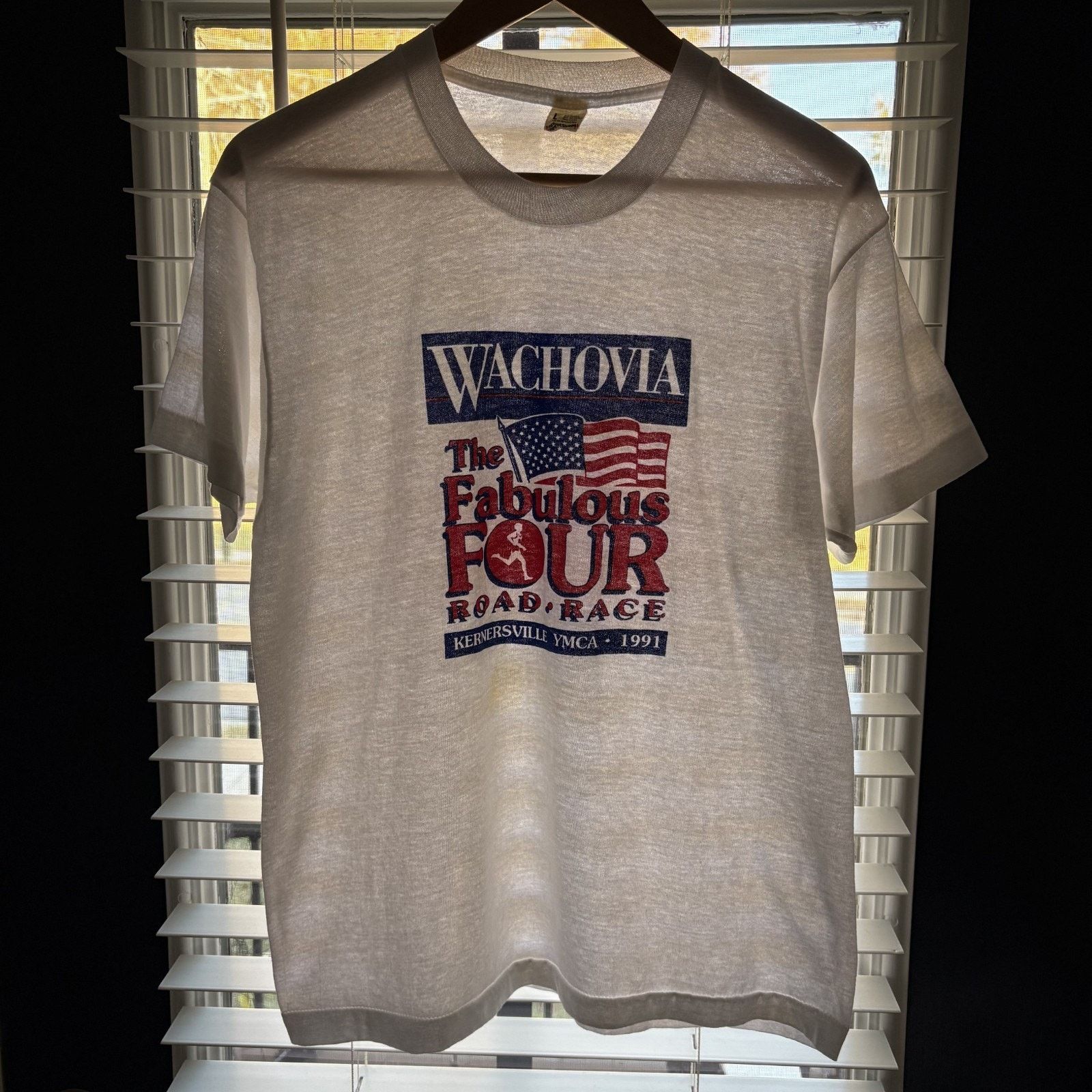 Vintage Vintage Paper Thin Burnout T-Shirt Size M White 1990s SHEER Size US M / EU 48-50 / 2 - 1 Thumbnail