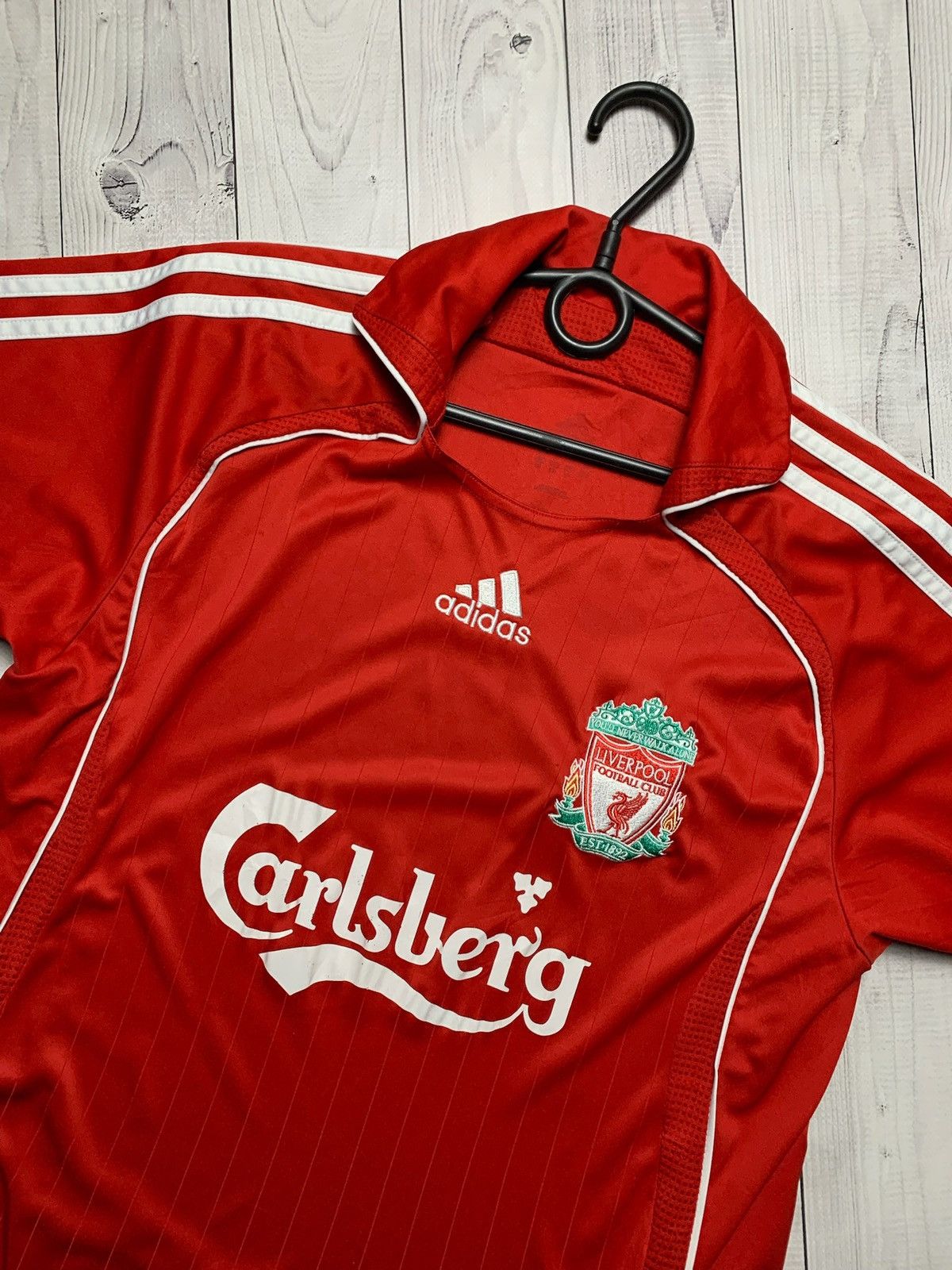 Adidas Vintage red Liverpool soccer jersey size Xs Size US XS / EU 42 / 0 - 2 Thumbnail