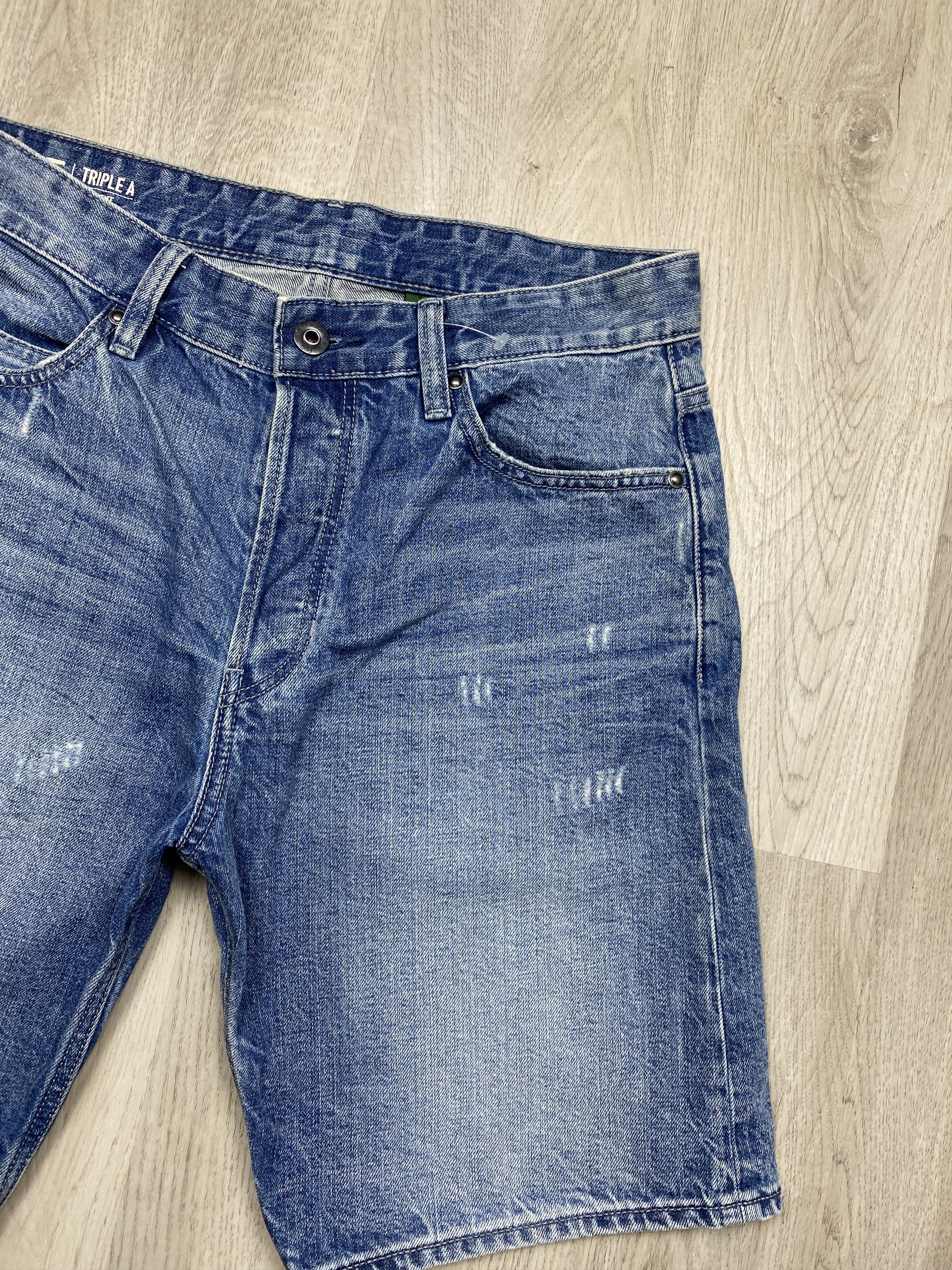 G-Star G Star Raw Vintage Mens Triple A Denim Shorts Jeans Size US 32 / EU 48 - 2 Thumbnail