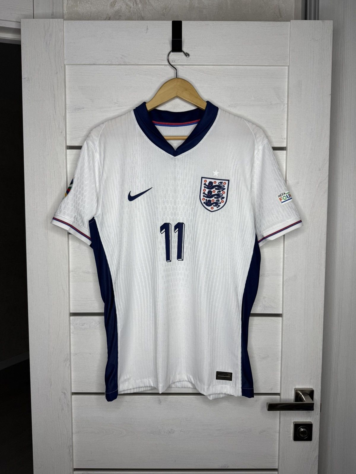 Nike England 2024 Home Soccer Jersey Foden 11 Player Edition