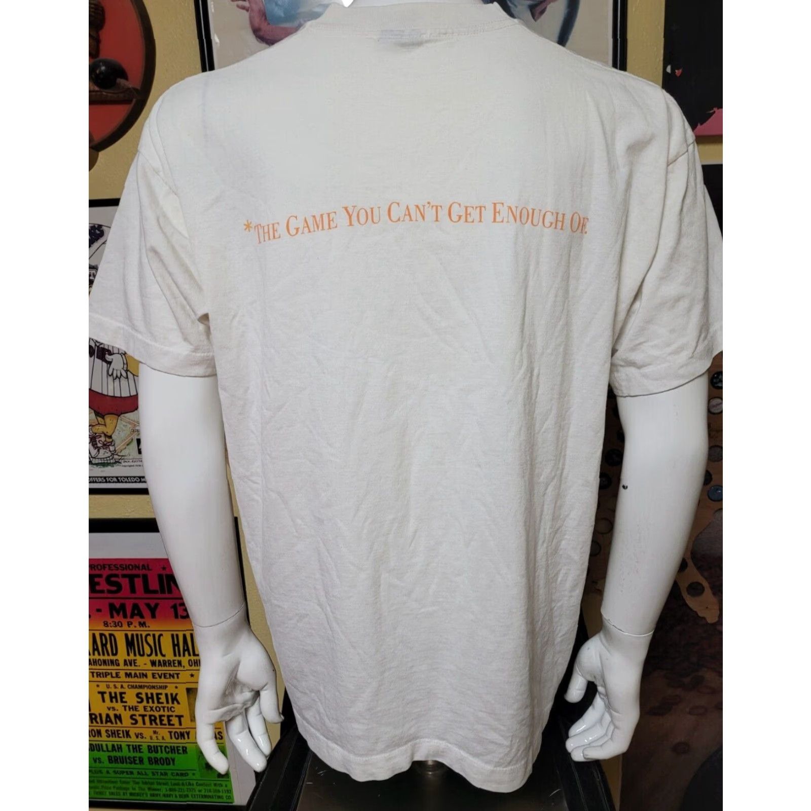 Vintage VTG Oodles Board Game Single Stitch T Shirt XL White Men Short Sleeve T-SHIRT Cotton Blend Screen Stars MB Trivia Party Size US XL / EU 56 / 4 - 3 Thumbnail