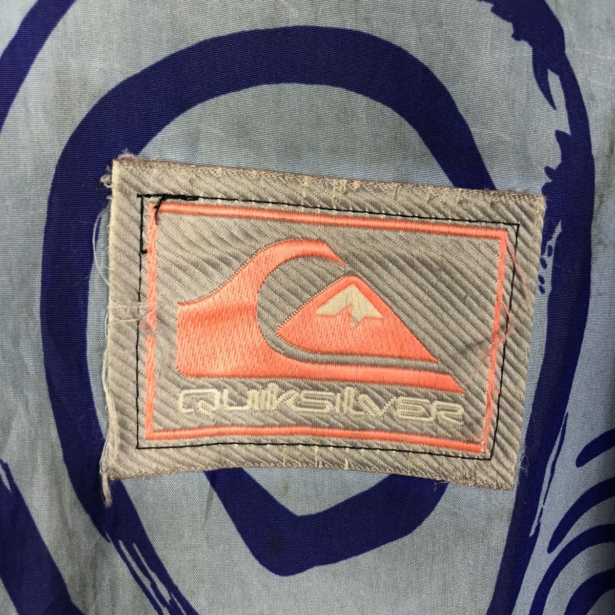 Quiksilver 🔥VINTAGE BOMBER JACKET ZIPPER QUICKSILVER OVERPRINT Size US L / EU 52-54 / 3 - 20 Thumbnail