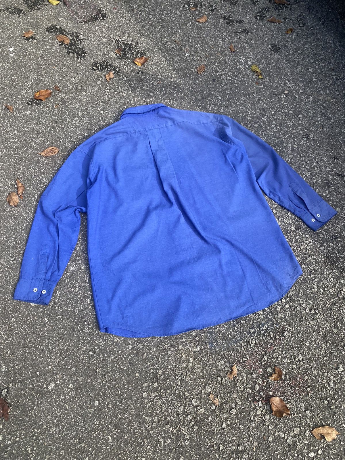 Japanese Brand × Vintage 🔥 Sunfaded 🔥 Vintage Eneos Long Sleeve Button Up Shirt Size US XL / EU 56 / 4 - 8 Thumbnail