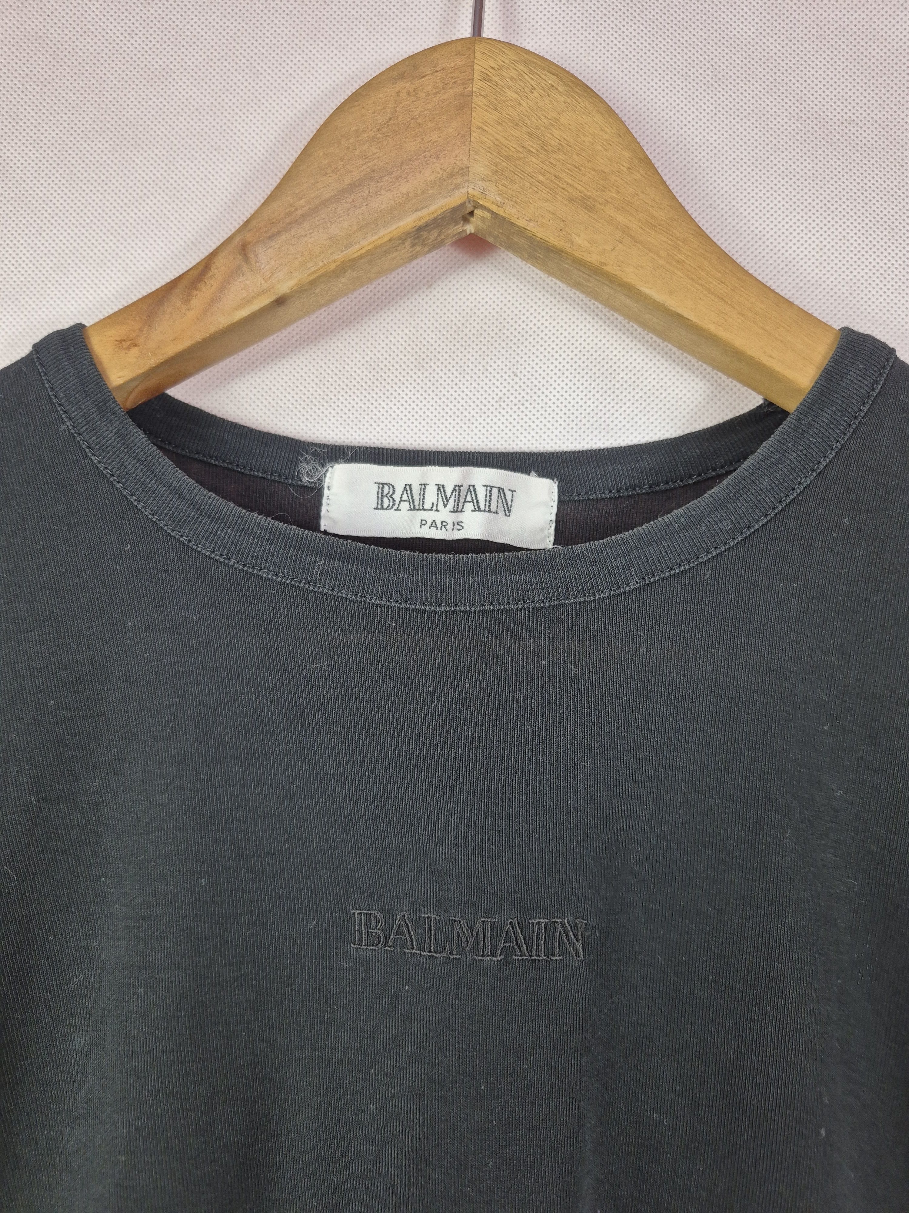 Balmain 🔥 Balmain Paris Embroided Spellout Tops Size M / US 6-8 / IT 42-44 - 3 Thumbnail