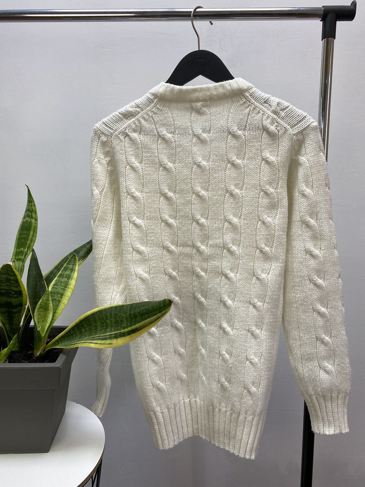 Umbro × Vintage Vintage 70s 80s Umbro Cable Sweater Men’s Sport White M Size US M / EU 48-50 / 2 - 15 Thumbnail