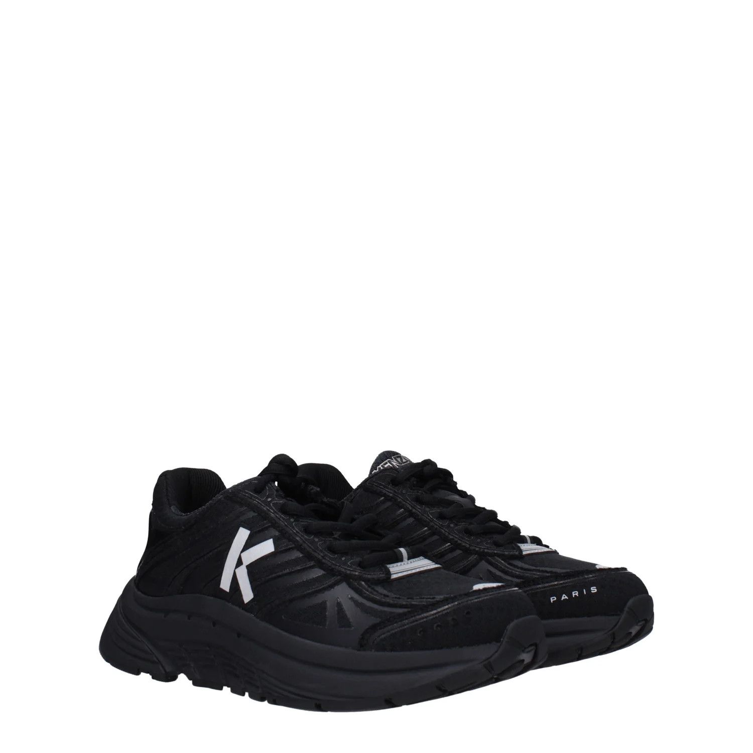 Kenzo ob1o1e1124 Fabric Sneakers in Black Size US 7 / IT 37 - 2 Thumbnail