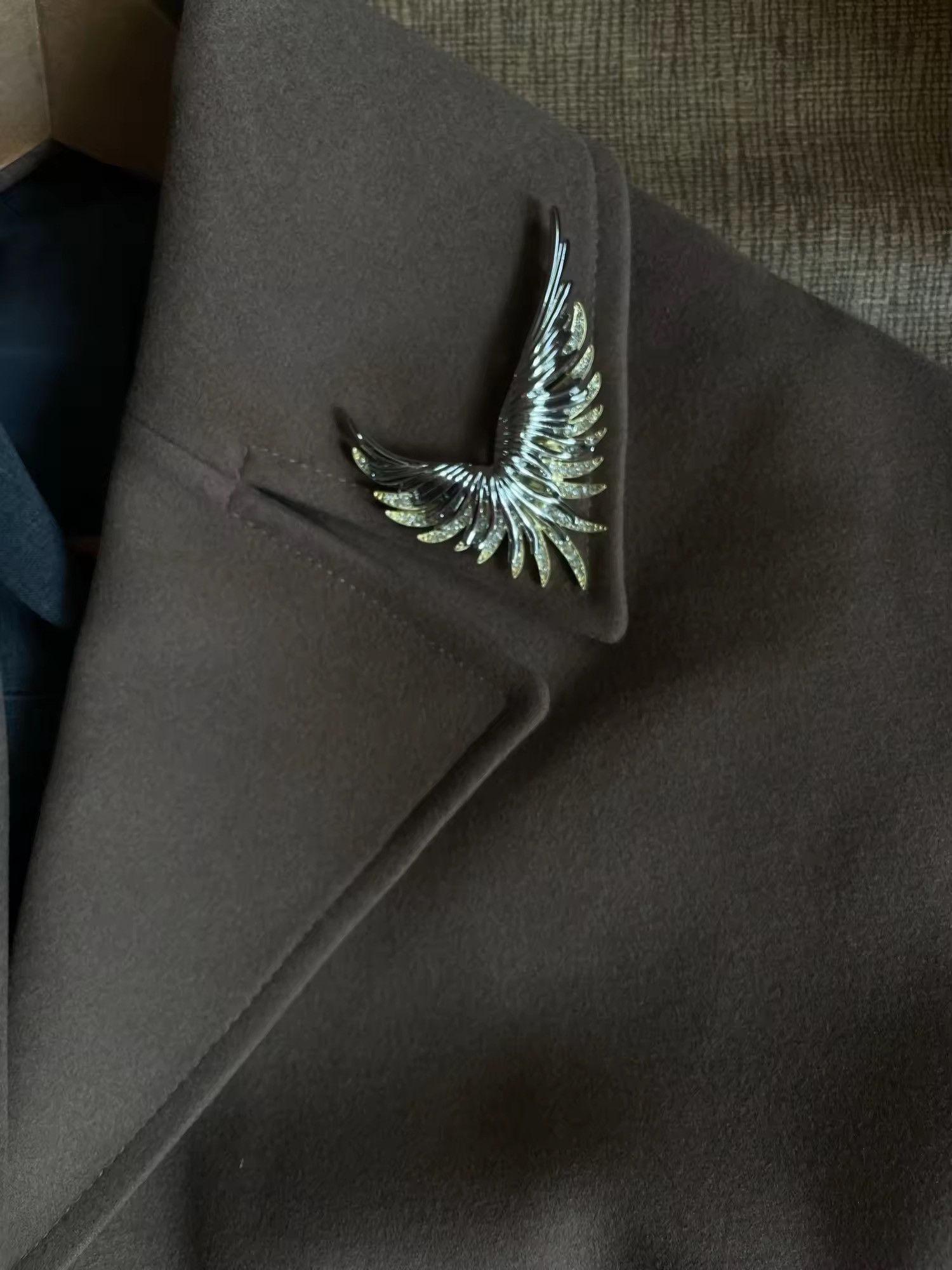 Vintage Vintage Two-Tone Wing Brooch Size ONE SIZE - 2 Thumbnail