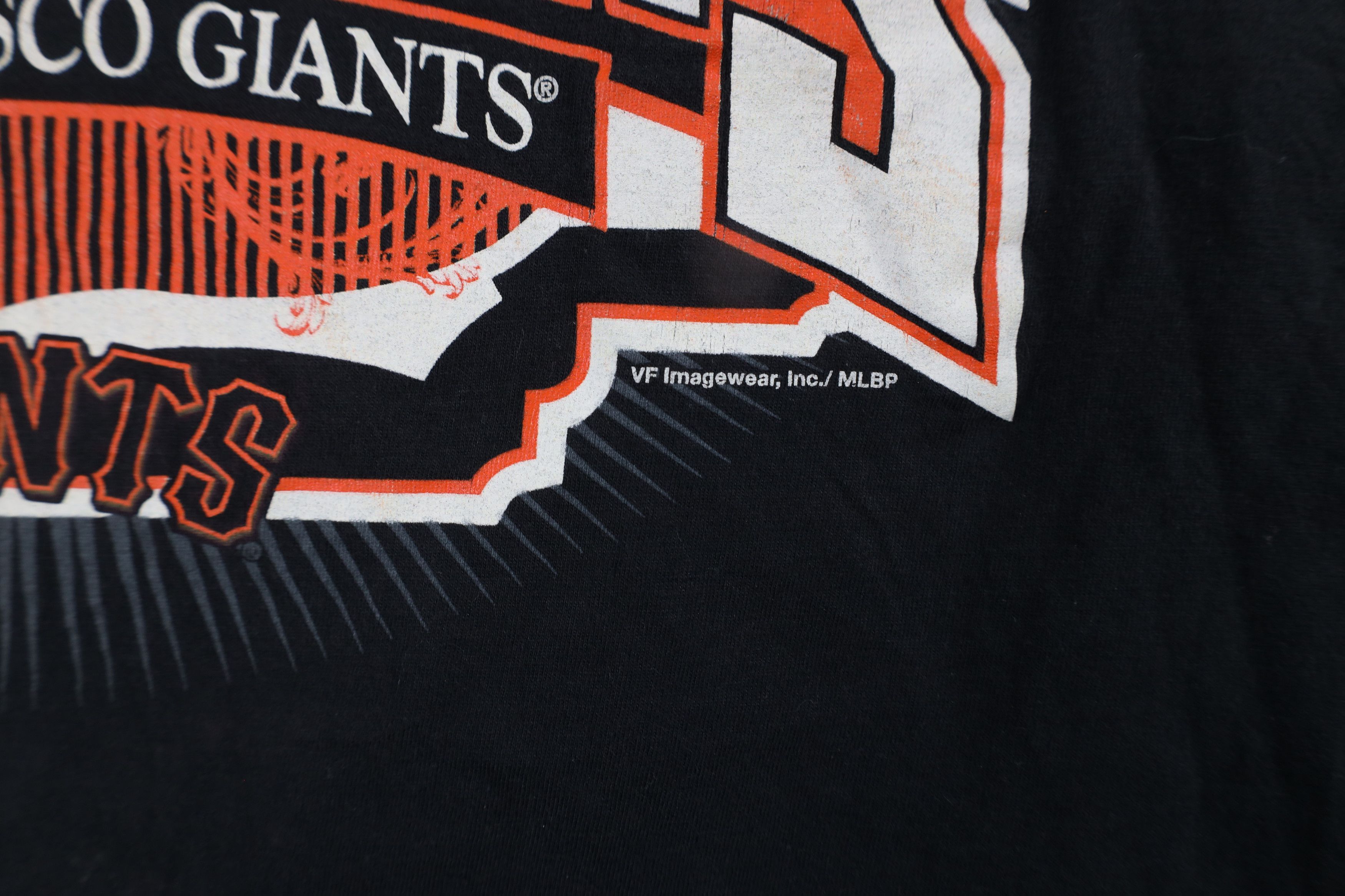 Vintage Y2K World Series San Francisco Giants Baseball T-Shirt Black Size US XL / EU 56 / 4 - 5 Thumbnail