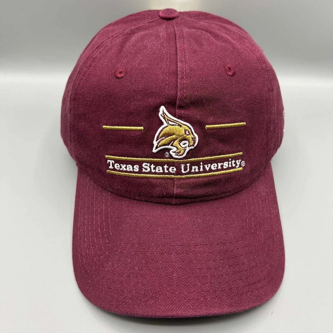 The Game Vintage Texas State Bobcats Hat Men Large Red NCAA Fitted Size ONE SIZE - 1 Thumbnail