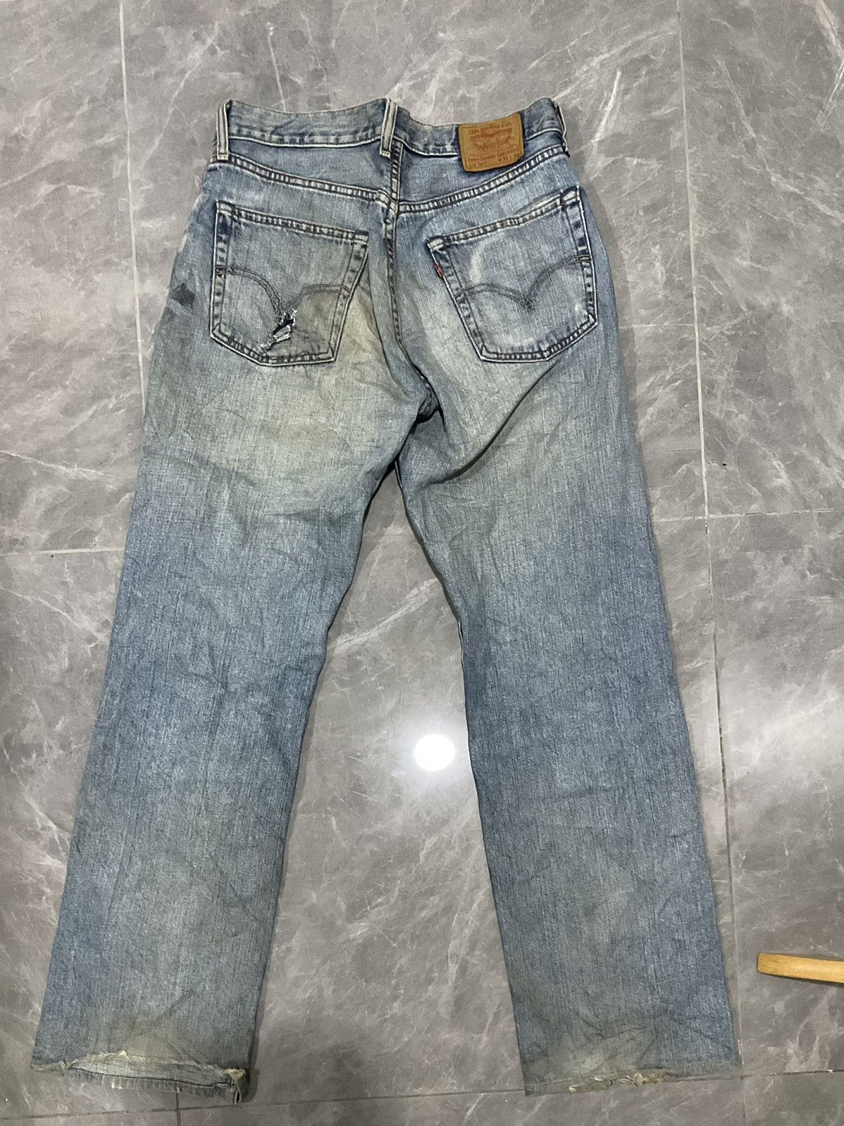 Levi's × Levi's Vintage Clothing × Vintage Vintage Levis 503 Distressed Jeans 359 Size US 31 - 2 Thumbnail