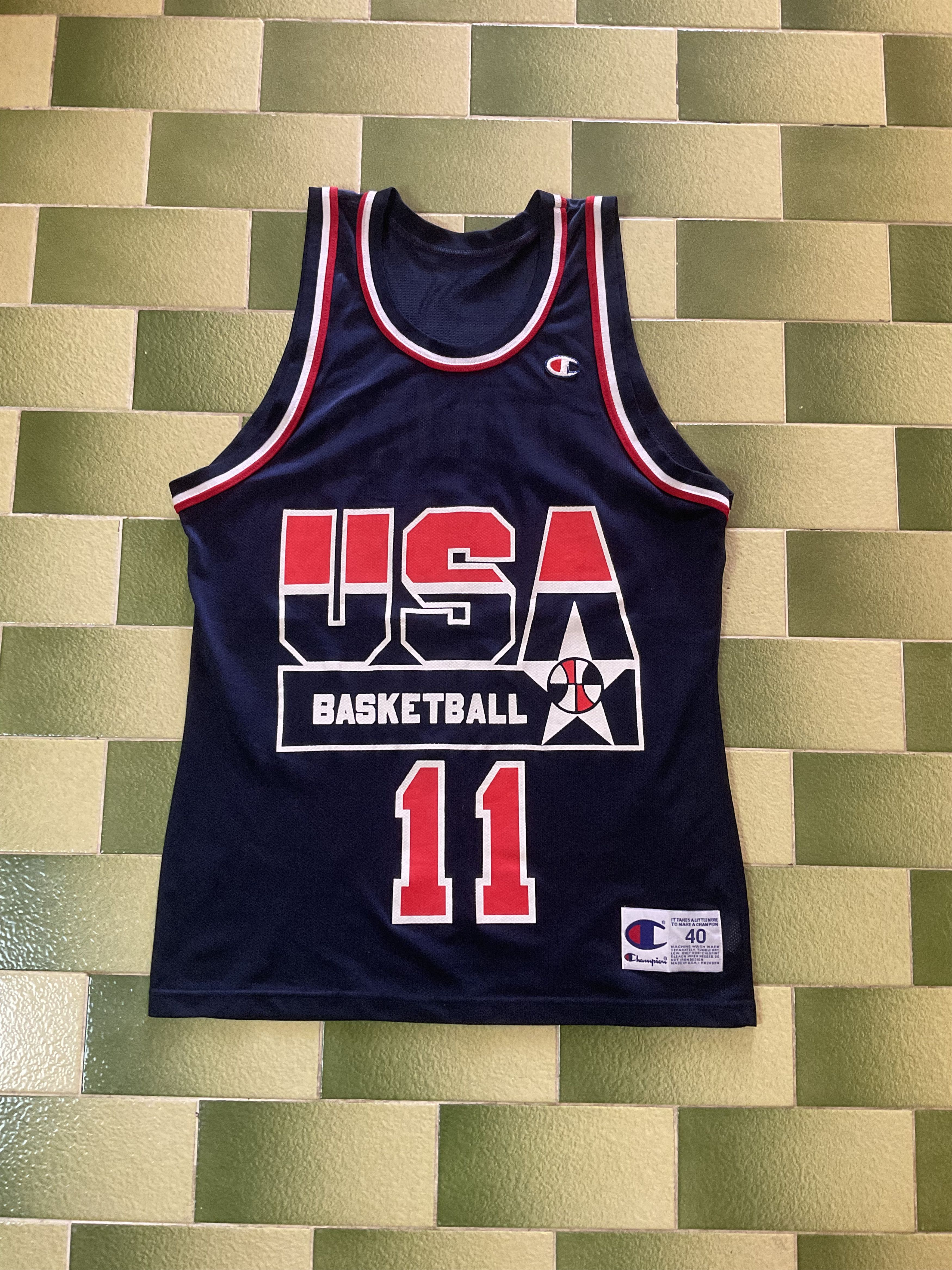 NBA Vintage 90s Olympics Dream Team Isiah Thomas Champion Jersey Size US M / EU 48-50 / 2 - 1 Thumbnail
