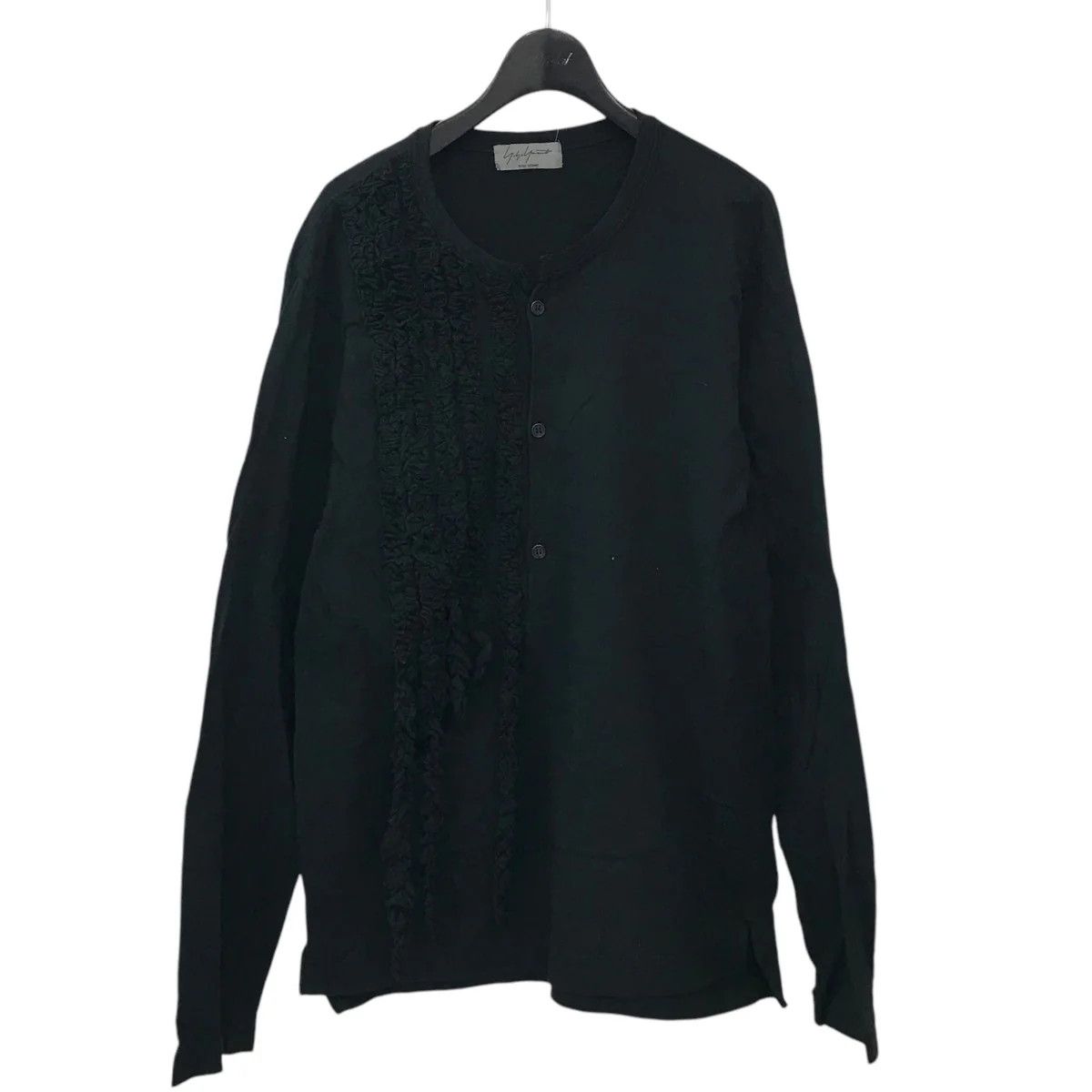 Yohji Yamamoto Yohji Yamamoto pour homme Henley neck ruffle cut and sew Size US L / EU 52-54 / 3 - 1 Thumbnail