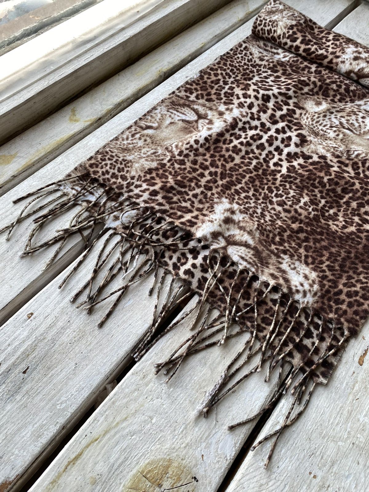 Japanese Brand × Vintage Avant Garde LEOPARD japanese Opium scarf vintage y2k Size ONE SIZE - 3 Thumbnail