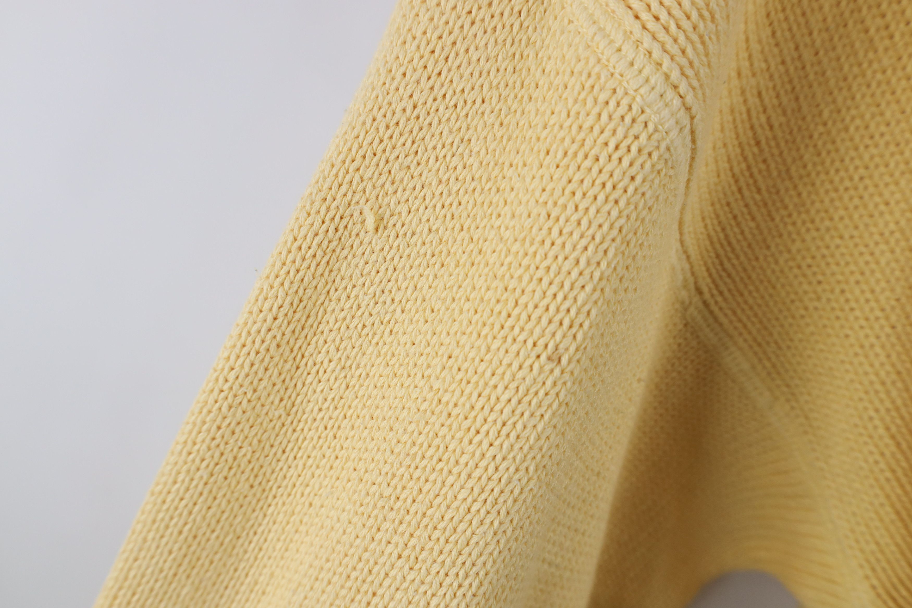 Vintage Vintage 90s Streetwear Cotton Knit Crewneck Sweater Yellow Size US L / EU 52-54 / 3 - 7 Thumbnail