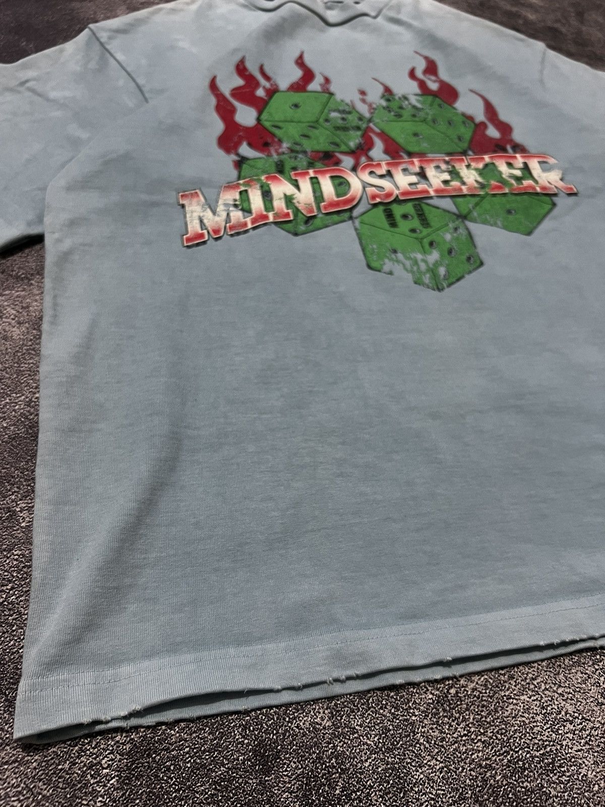 Mindseeker Mindseeker Flame Dice Heavy Weight Cotton tees Size US L / EU 52-54 / 3 - 3 Thumbnail