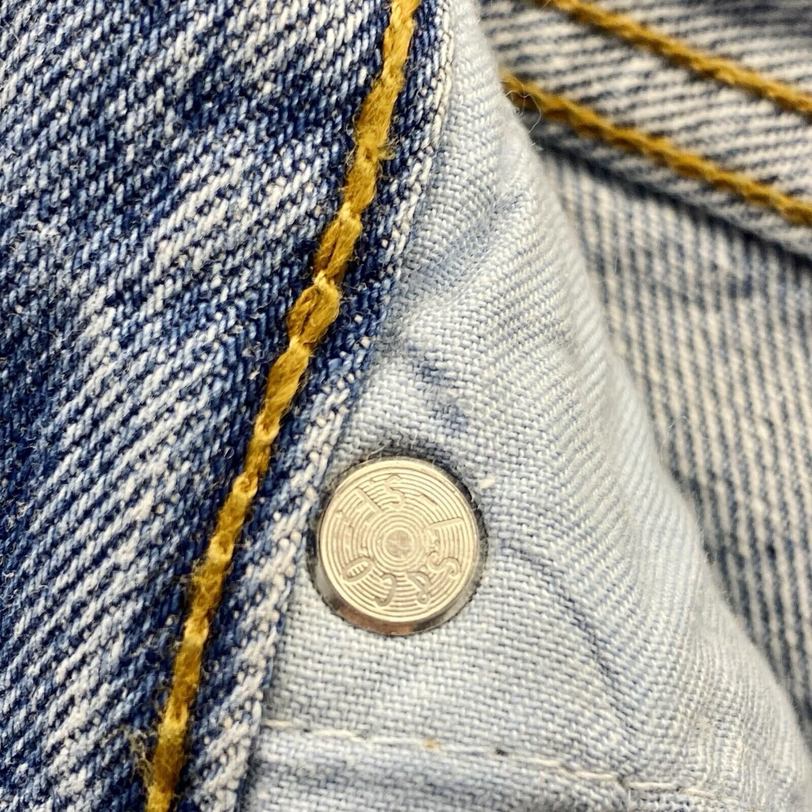 Levi's NWT LEVI'S 901 Used Look Blue Jeans Women 28x30 Made in USA Size 28" / US 6 / IT 42 - 9 Thumbnail