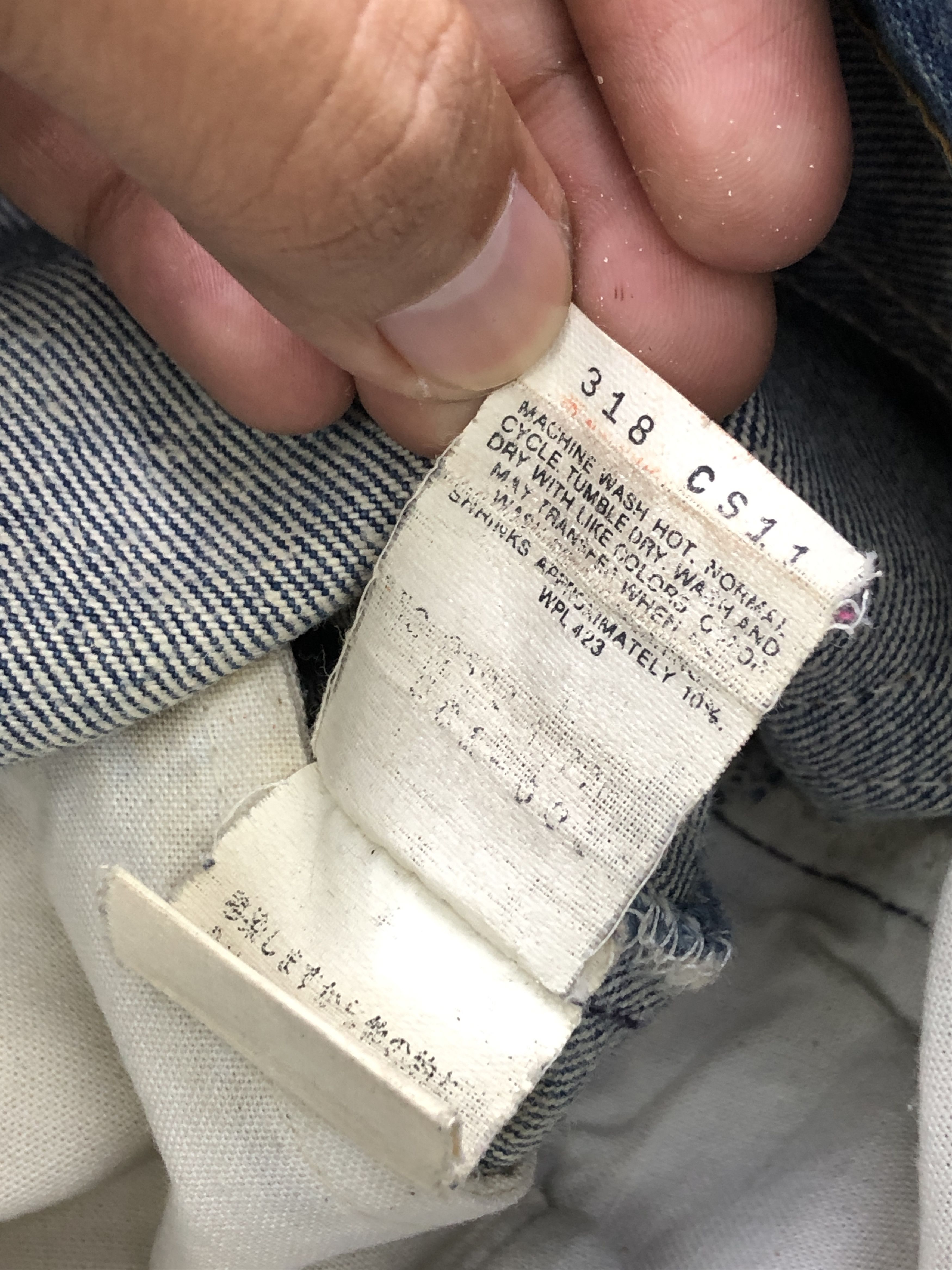 Levi's × Vintage Rusty Faded Blue Vintage 90s Levis 501 Jeans Size US 28 / EU 44 - 8 Thumbnail