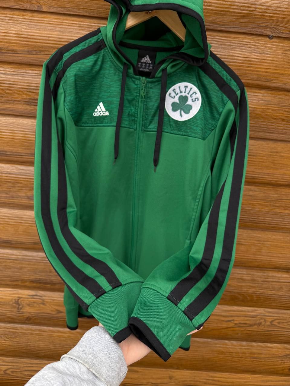 Adidas NBA Boston Celtics Adidas Hooded Jacket Full Zip Size US M / EU 48-50 / 2 - 4 Thumbnail