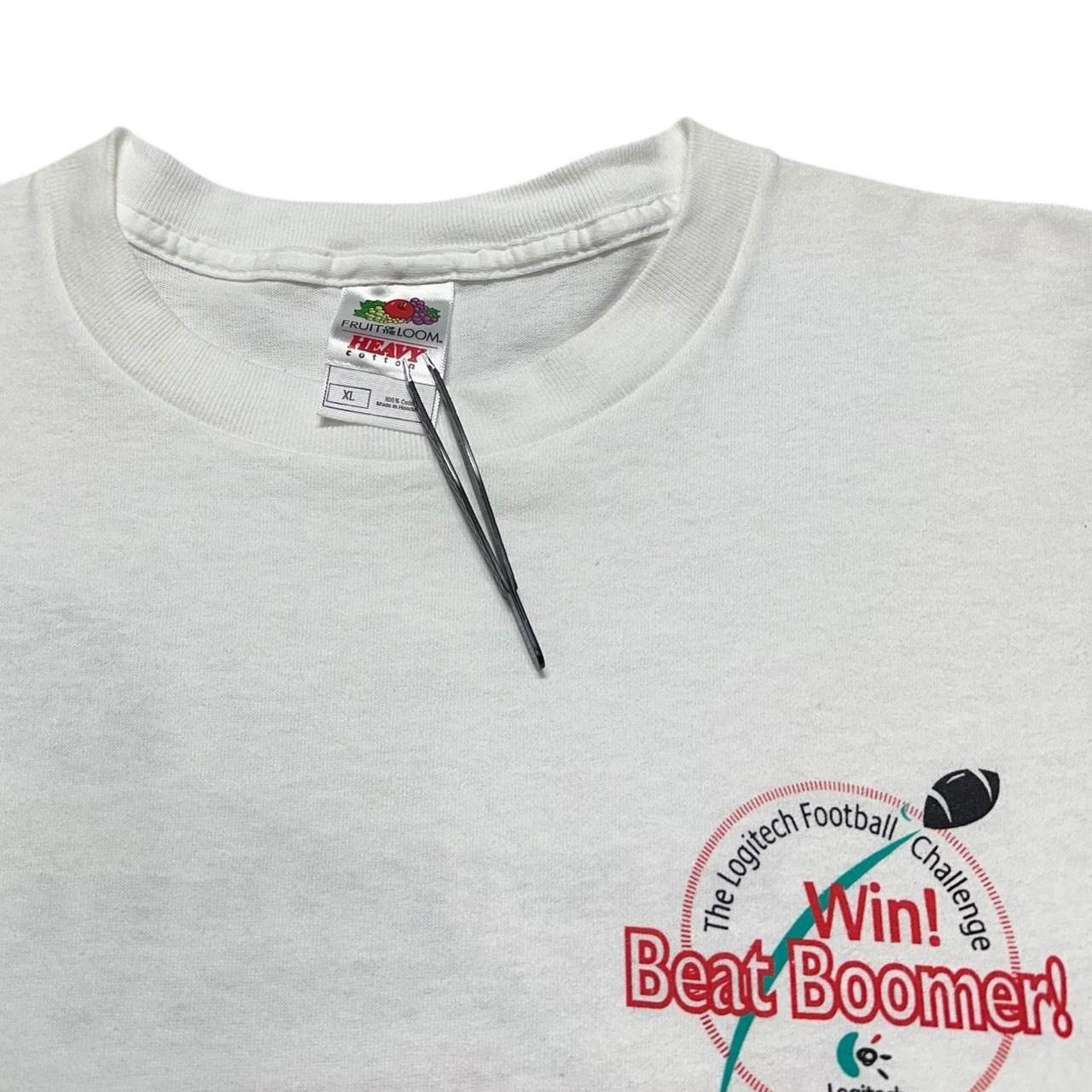 Fruit Of The Loom × Microsoft × Vintage Vintage Logitech Beat Boomer Football Computer T-Shirt Size US XL / EU 56 / 4 - 4 Thumbnail