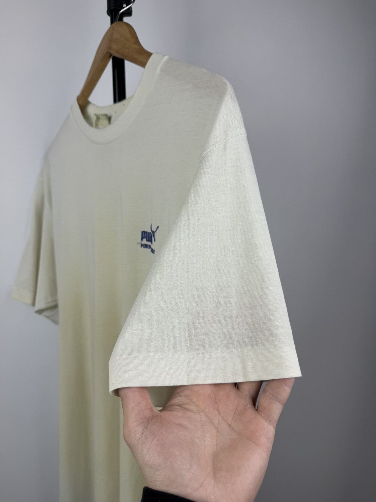 Puma × Vintage Vintage Rare 70s 80s PUMA powerfull Tennis Tee Shirt Size US L / EU 52-54 / 3 - 4 Thumbnail
