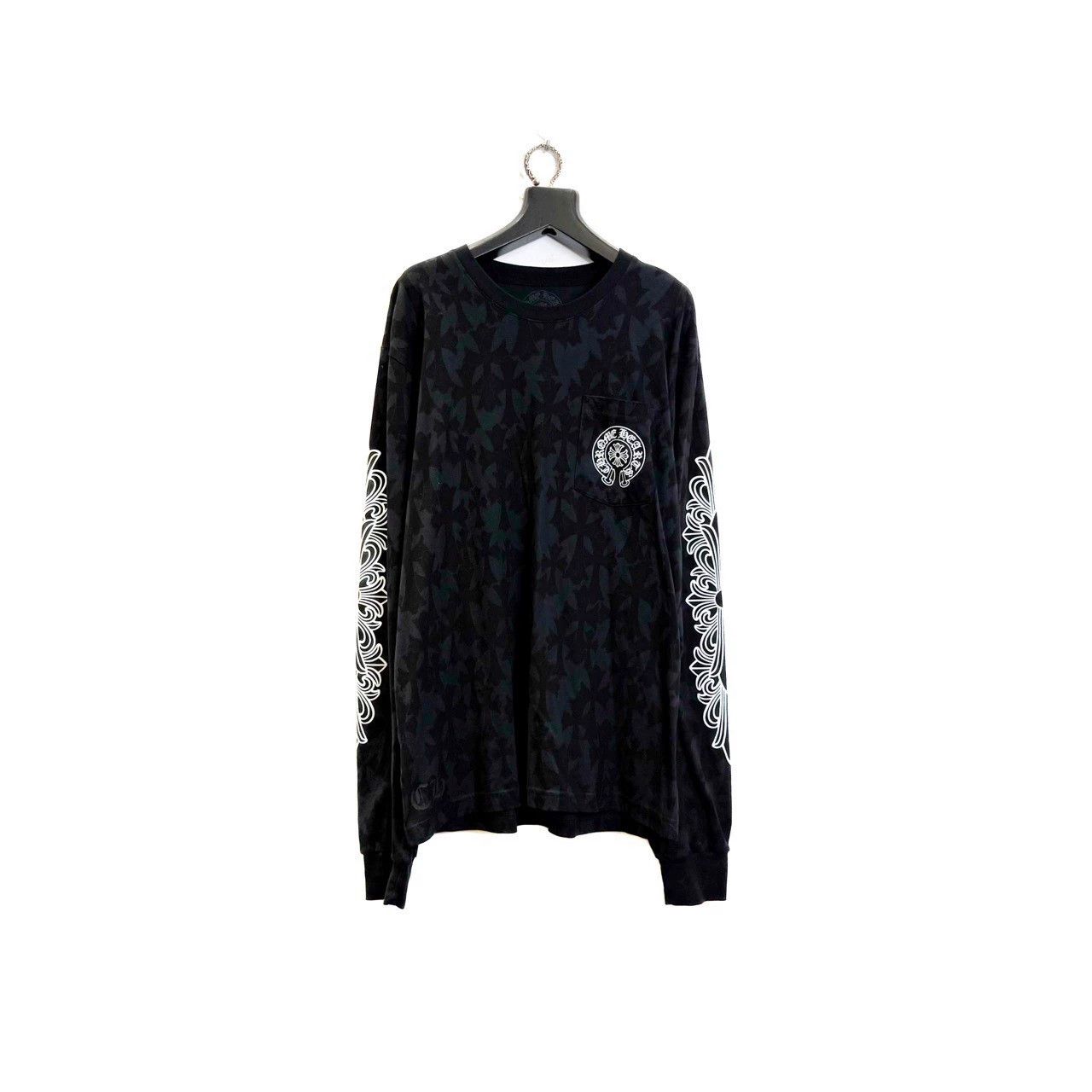 Chrome Hearts Chrome Hearts Long-Sleeve Shirt with Subtle Cross Pattern Size US S / EU 44-46 / 1 - 1 Thumbnail