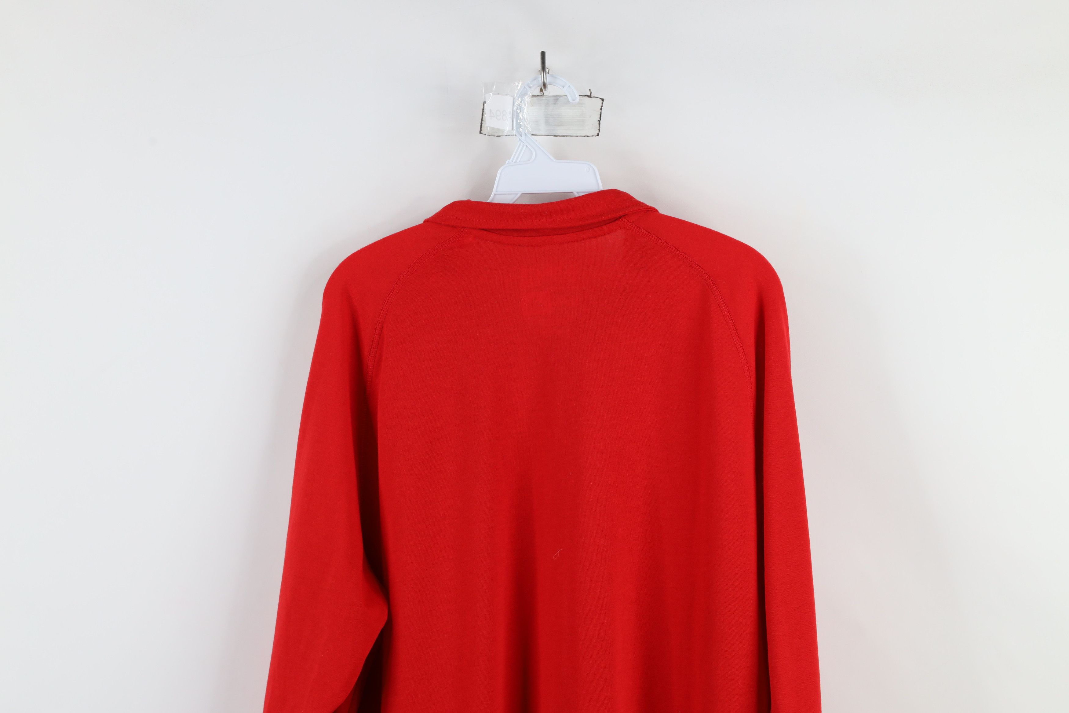Adidas × Vintage Adidas Red Wings Hockey Half Zip Pullover Top Jacket Red Size US XL / EU 56 / 4 - 9 Thumbnail