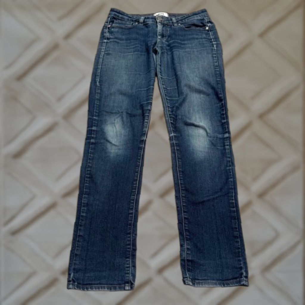Paige Skyline Jeans Womens 28 Denim Blue Mid Rise Skinny 5-Pocket Regular Inseam 30 inches City Streetwear Modern Casual