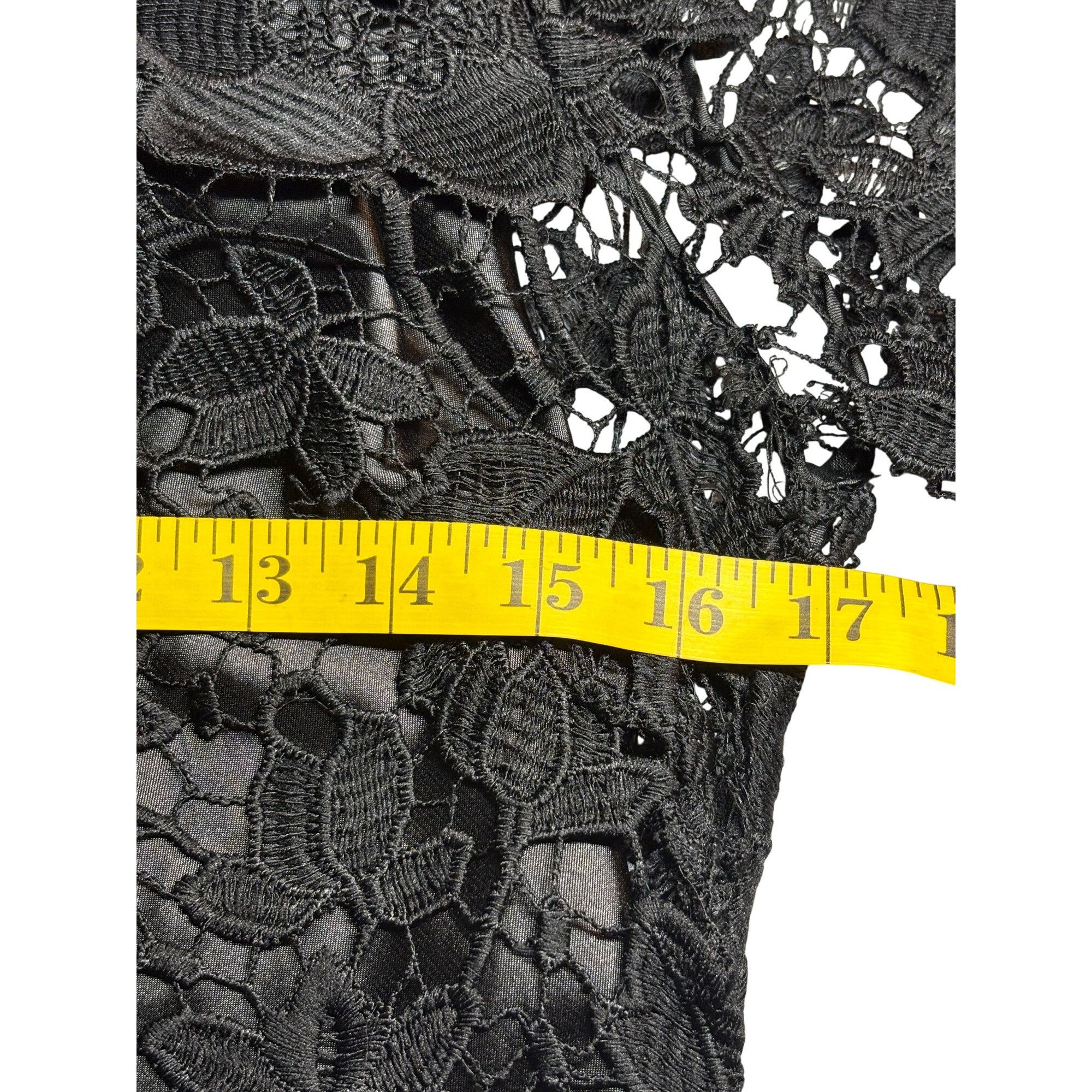 Bebe Bebe Women's Black Lace Mini Dress Size 4 Quiet Luxury, Dark Size S / US 4 / IT 40 - 4 Thumbnail