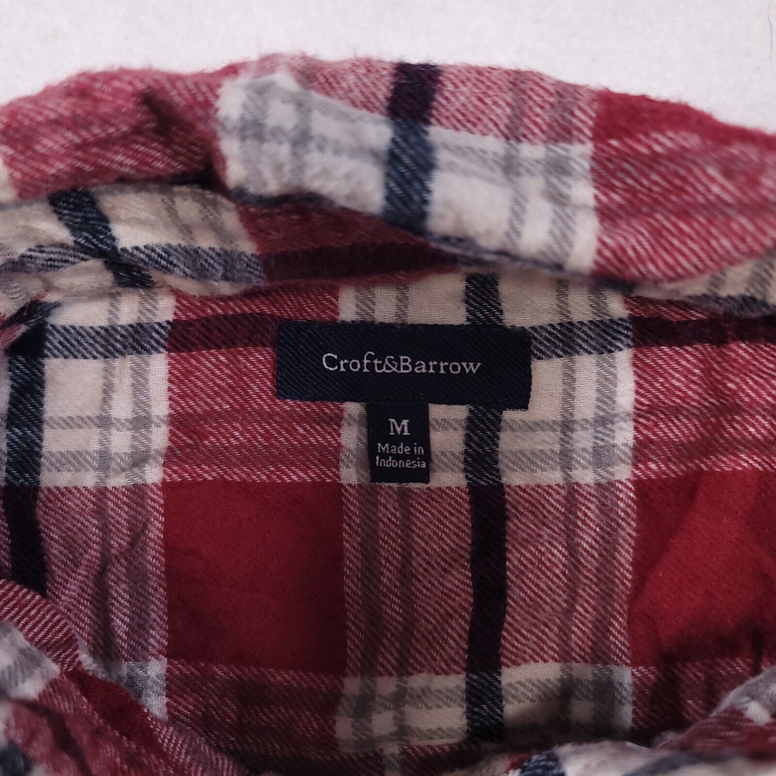 Croft & Barrow Croft & Barrow Tartan Flannel Shirt Mens Size Medium M Red Size US M / EU 48-50 / 2 - 3 Thumbnail