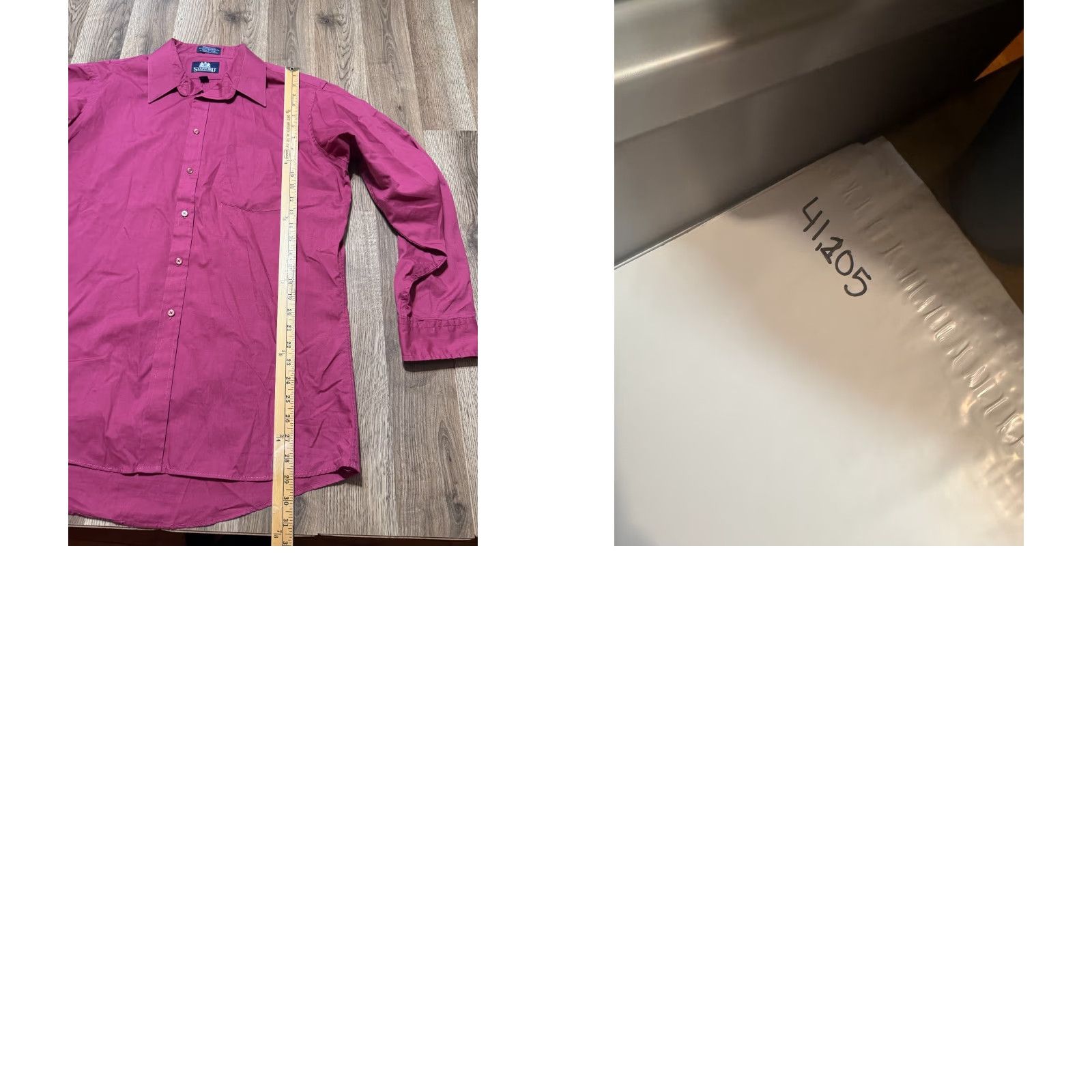 Stafford Stafford Shirt Men's Red Long Sleeve Button-Up Shirt Broadcloth Size US L / EU 52-54 / 3 - 8 Thumbnail