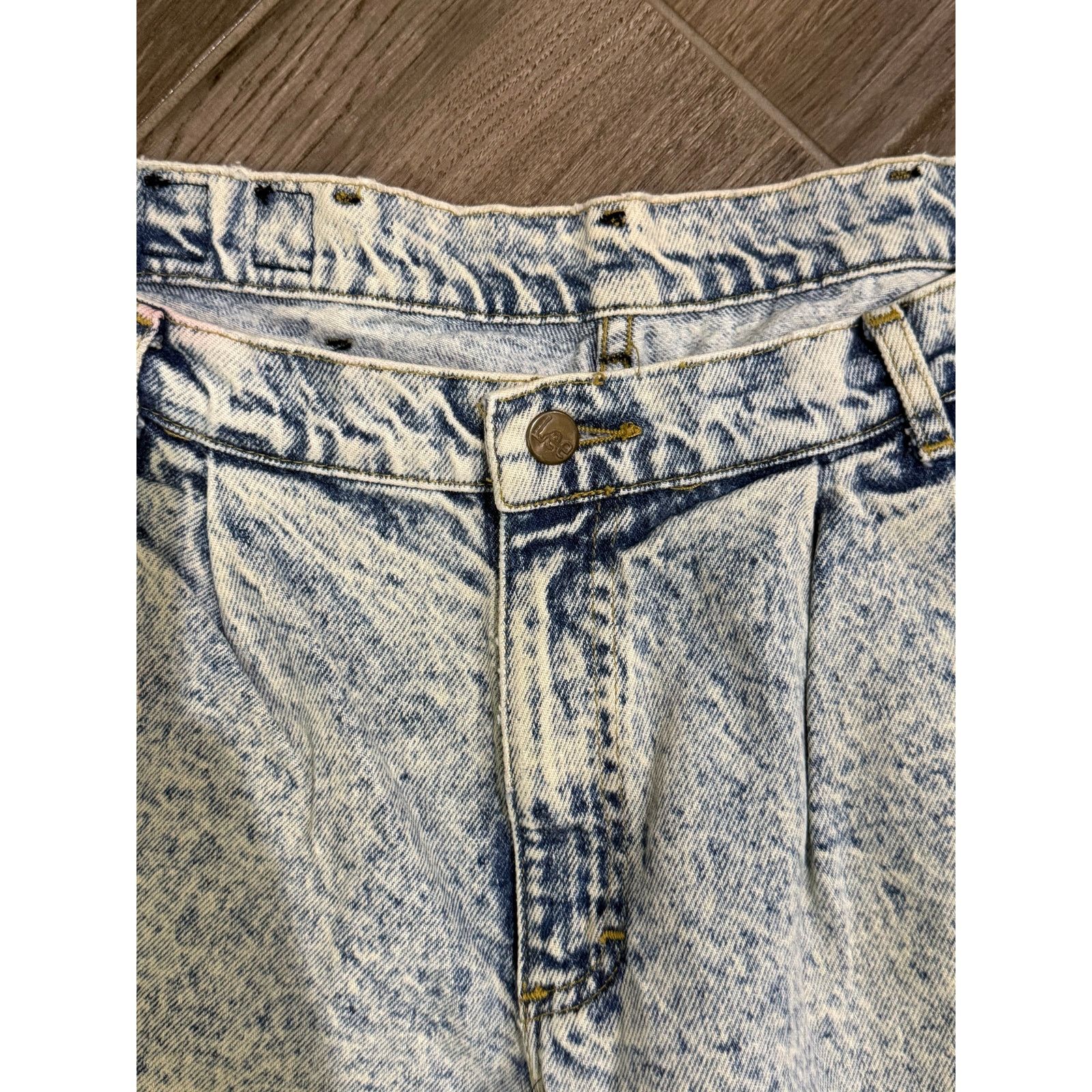 Lee Vintage 80s 90s Acid Wash LEE High-Waist Men's Jeans Size US 34 / EU 50 - 3 Thumbnail
