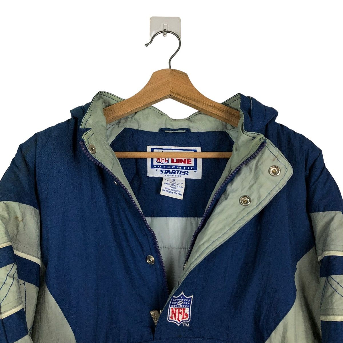 NFL 🔥90’s Vintage Bomber Jacket NFL Starter Cowboys Big Logo Size US XL / EU 56 / 4 - 10 Thumbnail
