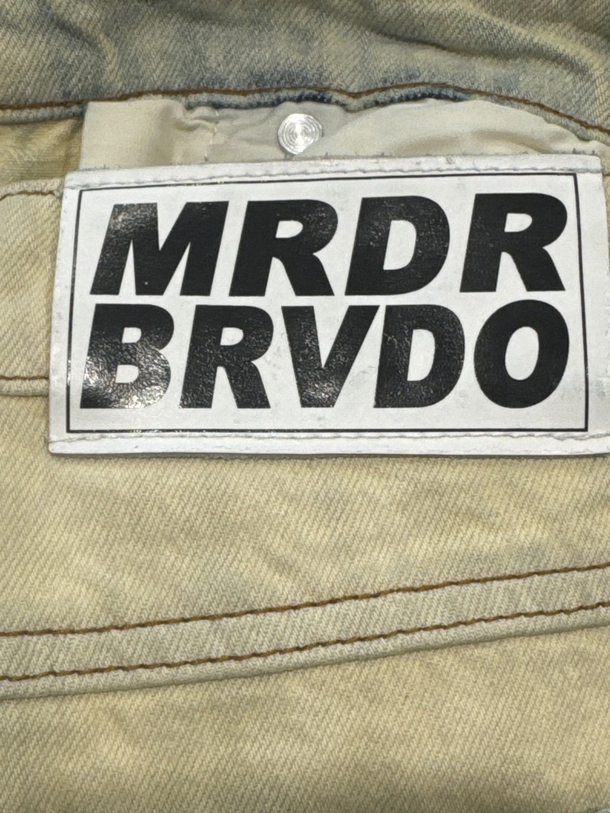 Who Decides War Who Decides War Bleached Signature Denim Indigo/White Size US 34 / EU 50 - 4 Thumbnail