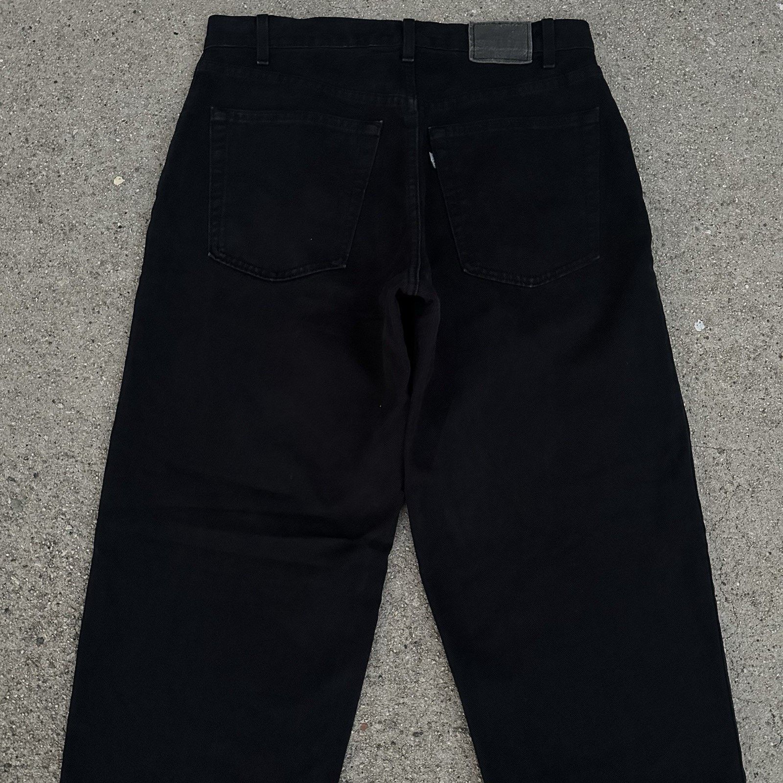 Levi's × Vintage Vintage 90s Levi’s Silvertab Black Baggy Denim Jeans 34x32 Size US 34 / EU 50 - 5 Thumbnail