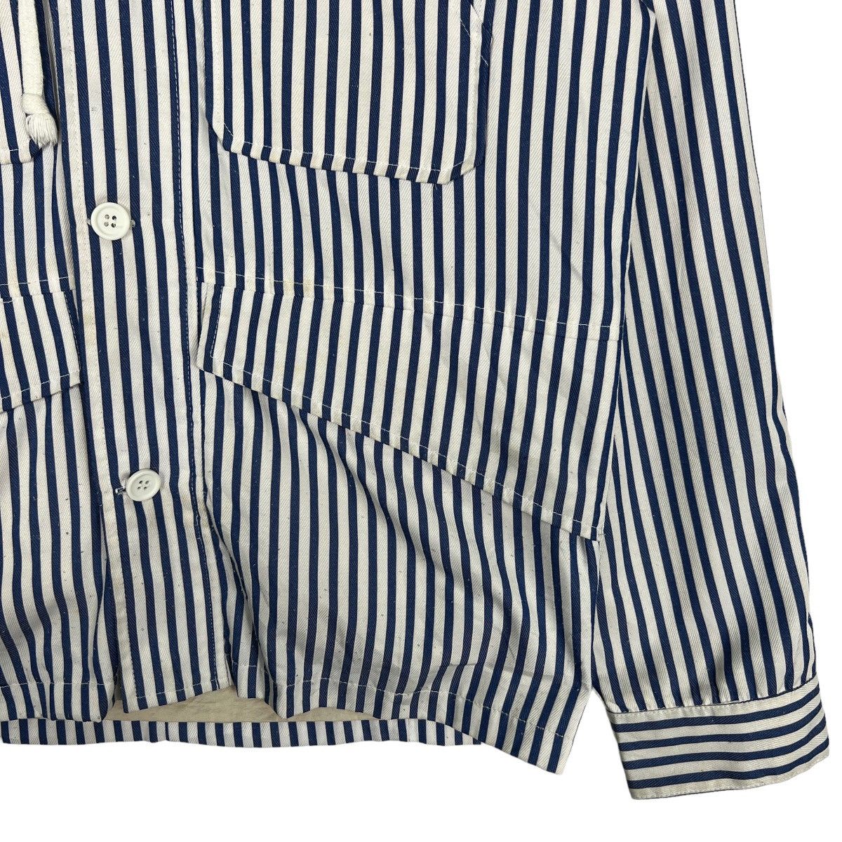 Japanese Brand 🔥 WHITE MEDALION STRIPE JACKET Size US M / EU 48-50 / 2 - 7 Thumbnail