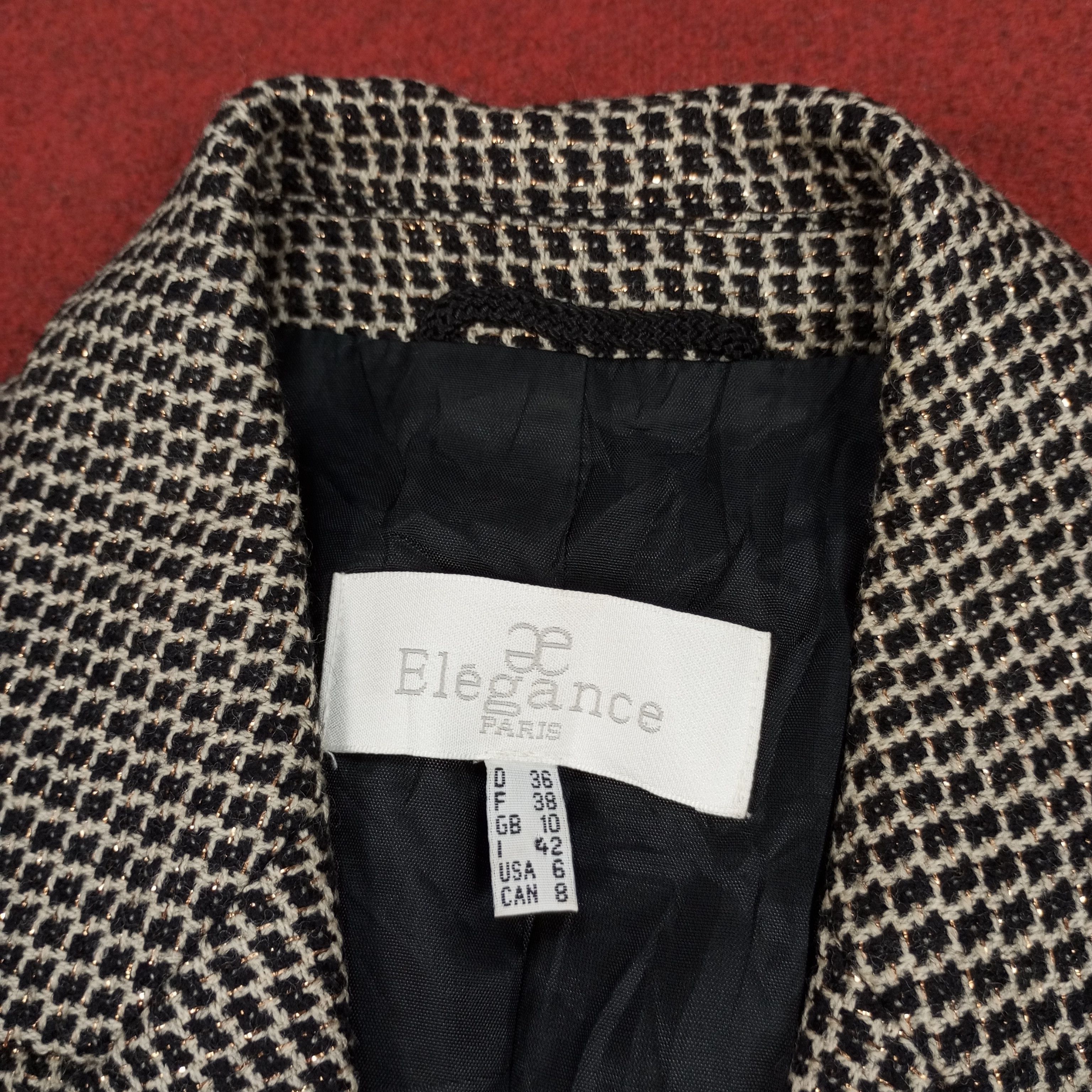 Vintage Ae Elegance Paris Blazer Formal Woking Office Style Size XS / US 0-2 / IT 36-38 - 4 Thumbnail