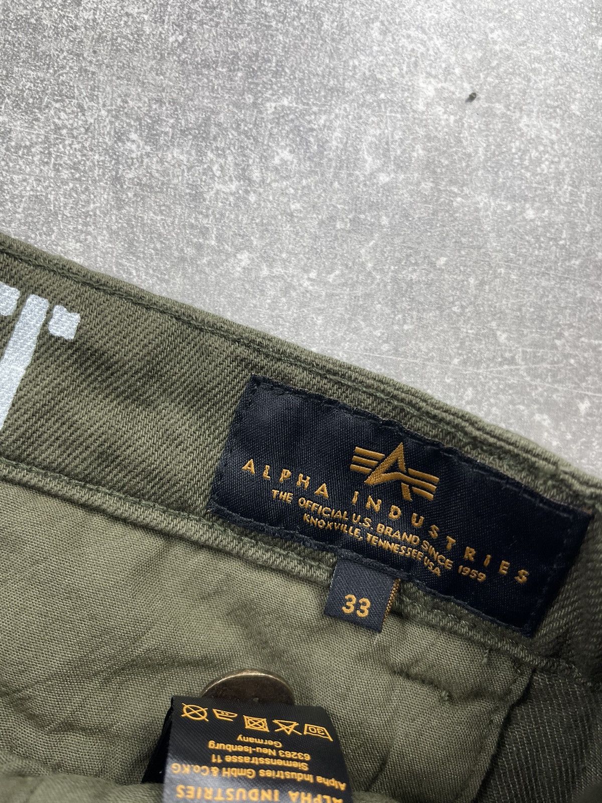 Alpha Industries Alpha Industries Aircraft Pant Military Green Cargo Pants Size US 33 - 16 Thumbnail