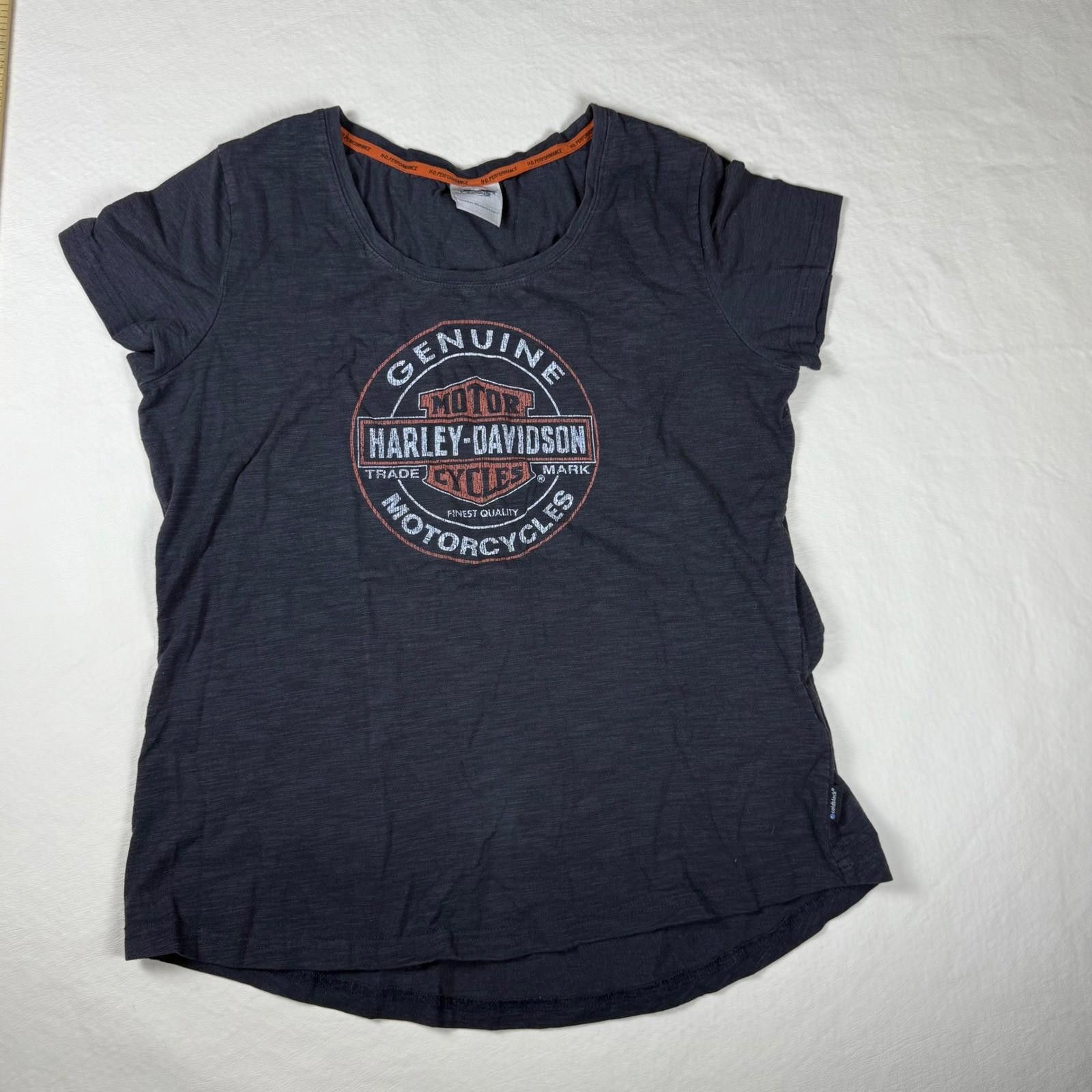 Harley Davidson Harley-Davidson Womens Graphic T-Shirt Gray Large Size L / US 10 / IT 46 - 1 Thumbnail
