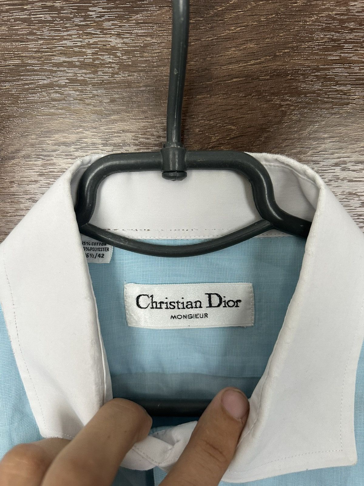 Christian Dior Monsieur Christian Dior Monsieur Shirt Button Up Long Sleeve Vintage Size US L / EU 52-54 / 3 - 9 Thumbnail