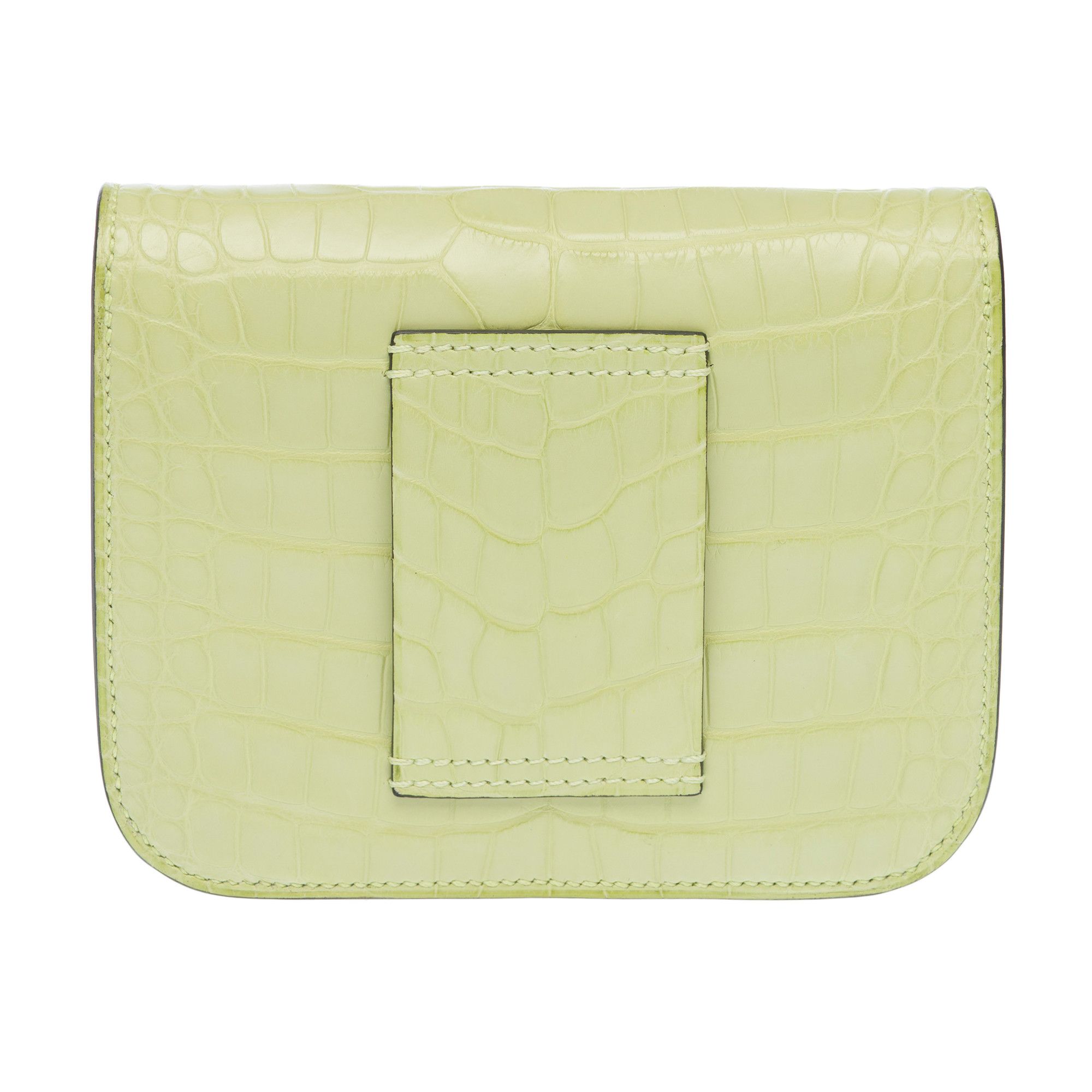 Hermes HERMES Constance Slim Belt Bag in Yellow Crocodile Leather Size ONE SIZE - 5 Thumbnail