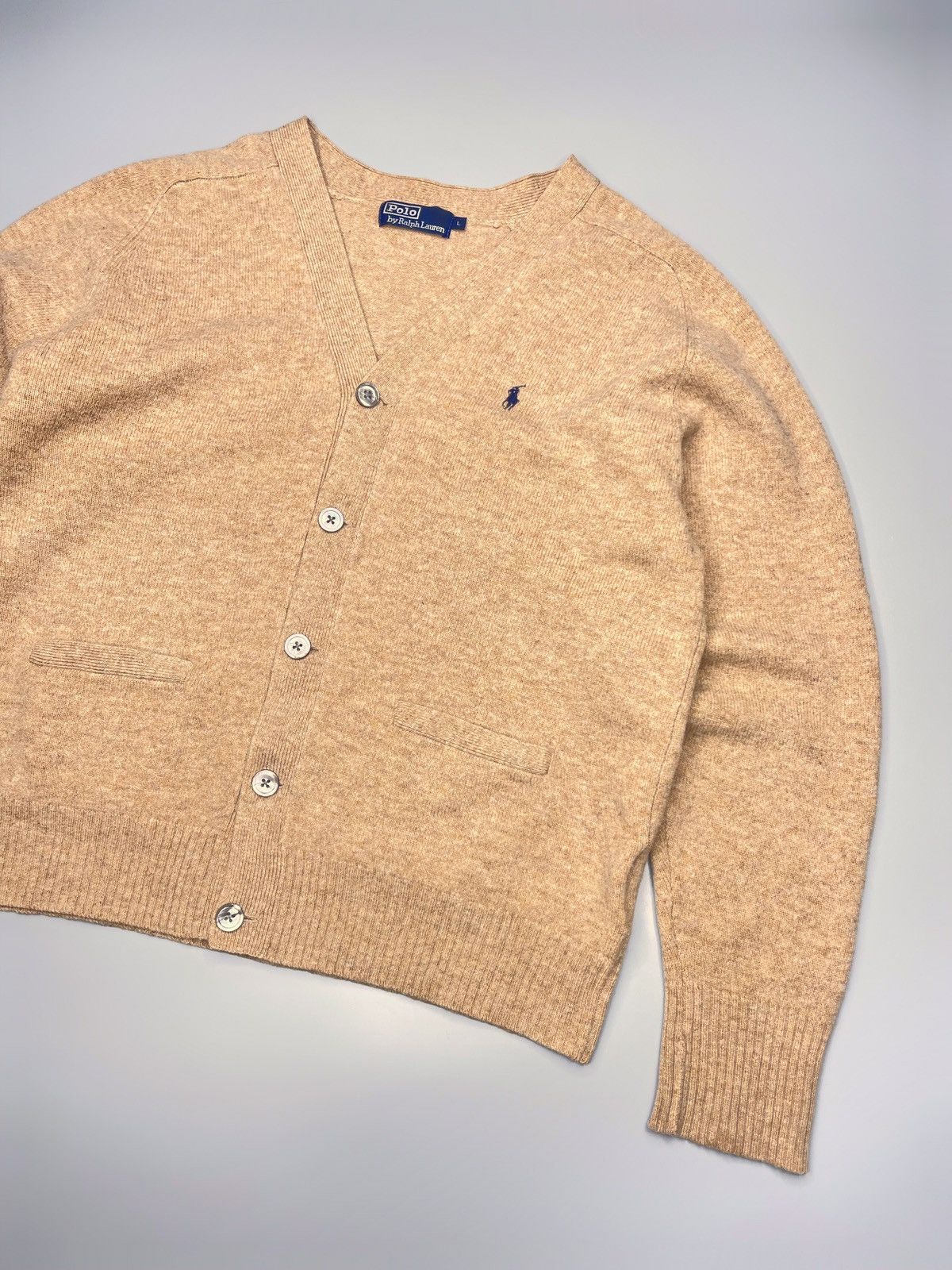 Polo Ralph Lauren Vintage Polo Ralph Lauren Wool Cardigan Sweater Size US L / EU 52-54 / 3 - 2 Thumbnail