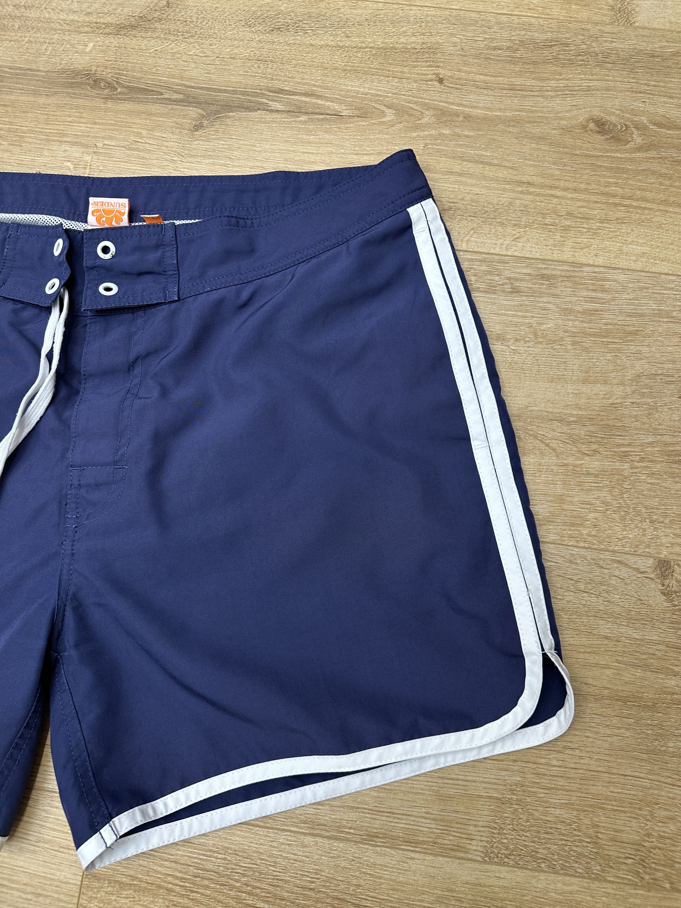 Sundek Rare Sundek 58 Swim Shorts Blue Nylon Surf Size 34 Size US 34 / EU 50 - 10 Thumbnail
