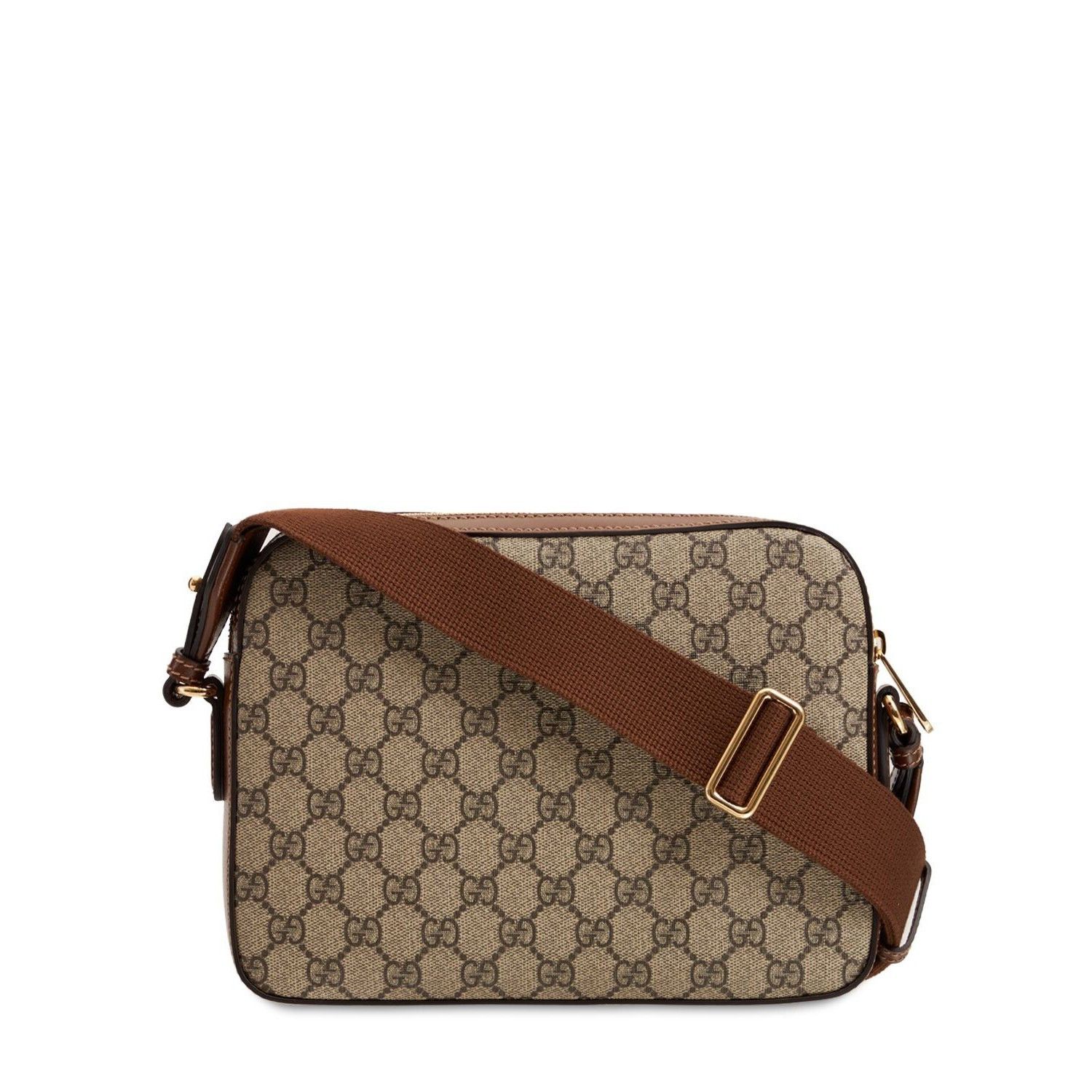 Gucci GUCCI Interlocking G $1550 Beige And Ebony GG Canvas Messeng Size ONE SIZE - 4 Thumbnail