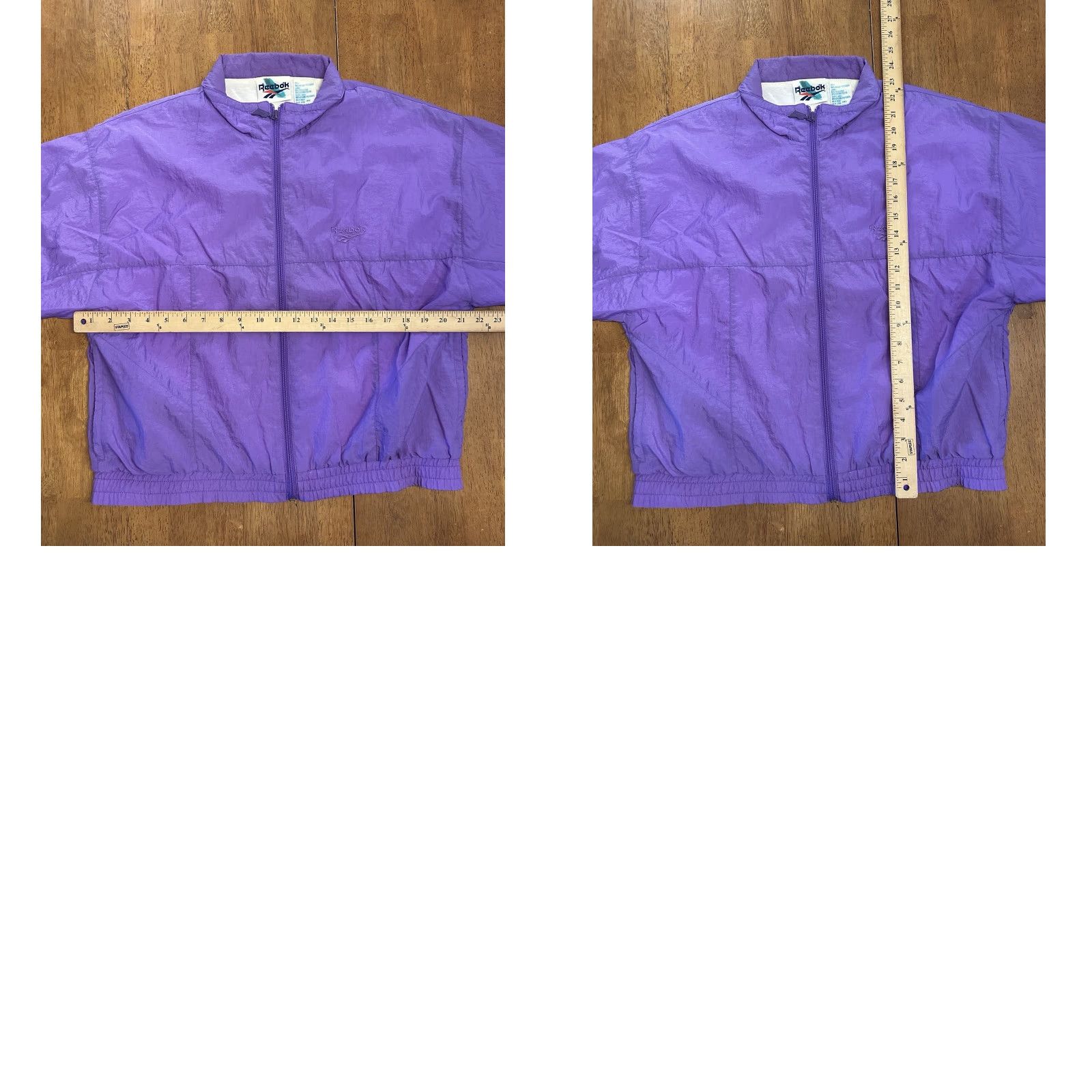 Reebok VINTAGE Reebok Windbreaker Jacket Purple Small Men Size US S / EU 44-46 / 1 - 8 Thumbnail